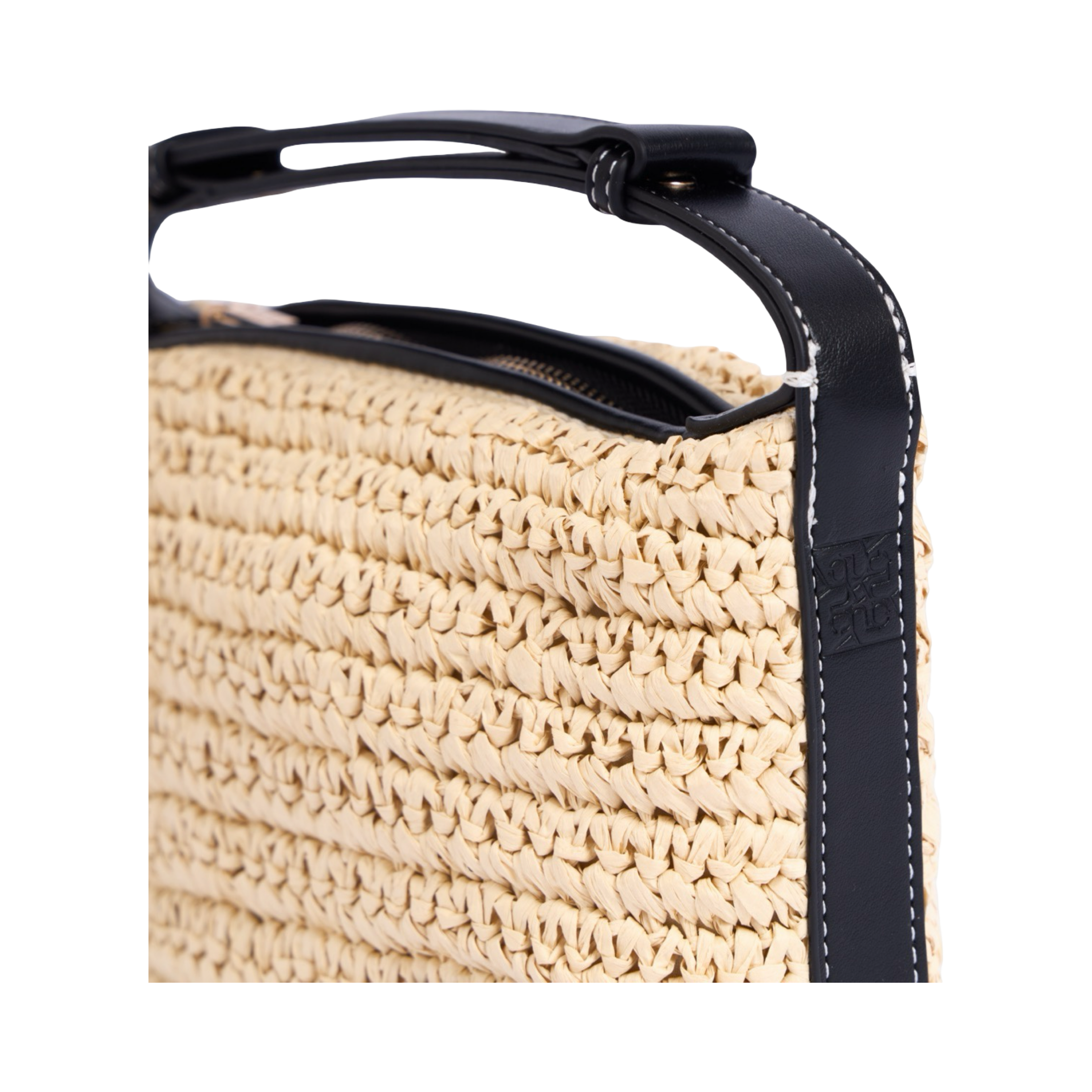 Artisan Vovage – Straw Shoulder Bag – Black