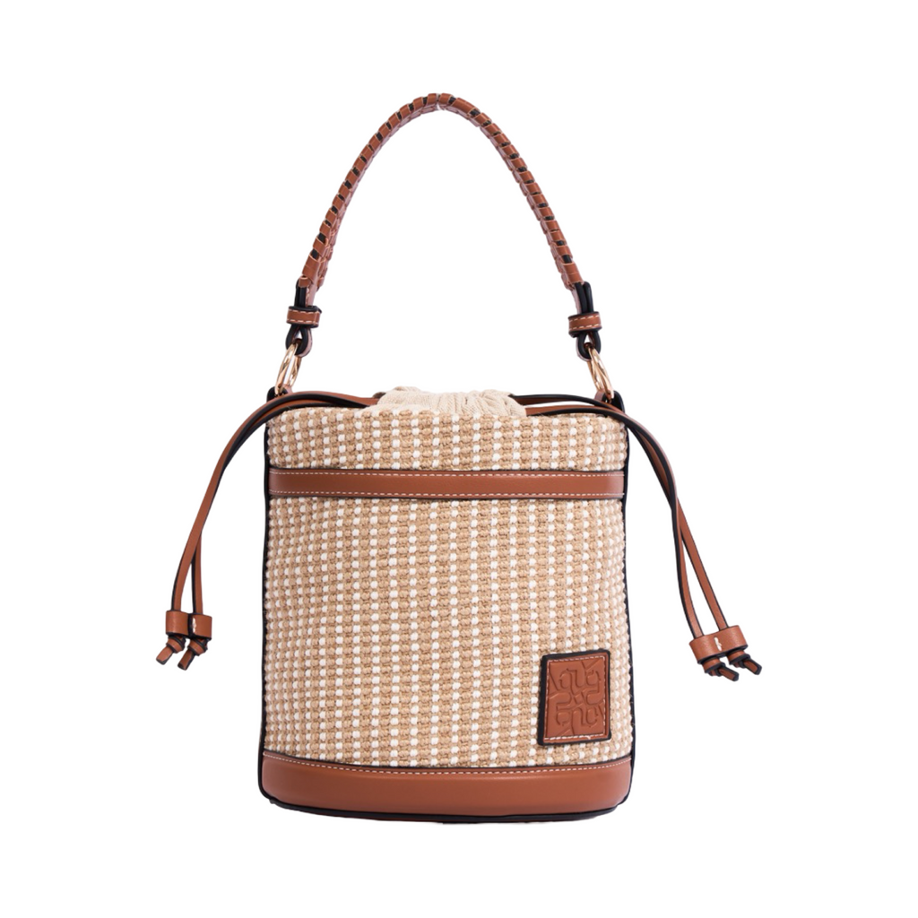 Artisan Vovage – Straw Bucket Bag – Brown