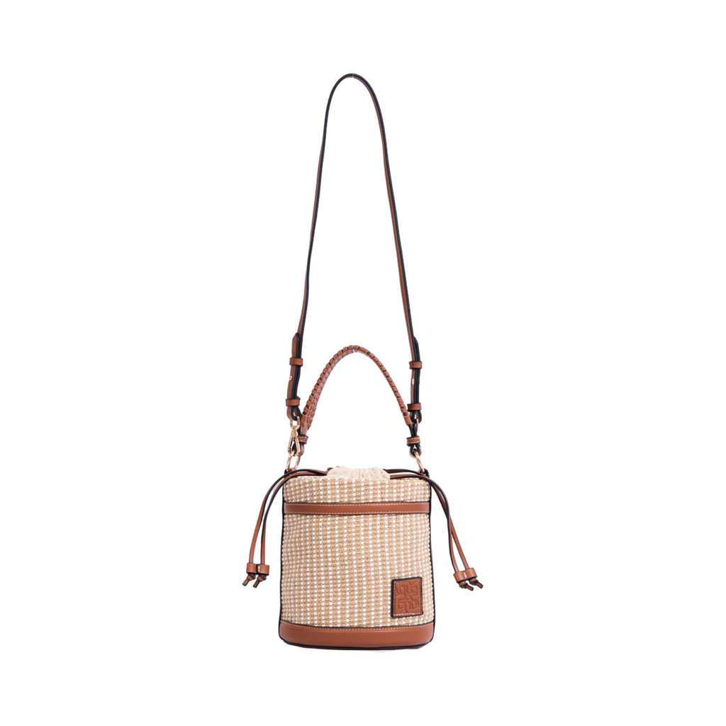 Artisan Vovage – Straw Bucket Bag – Brown