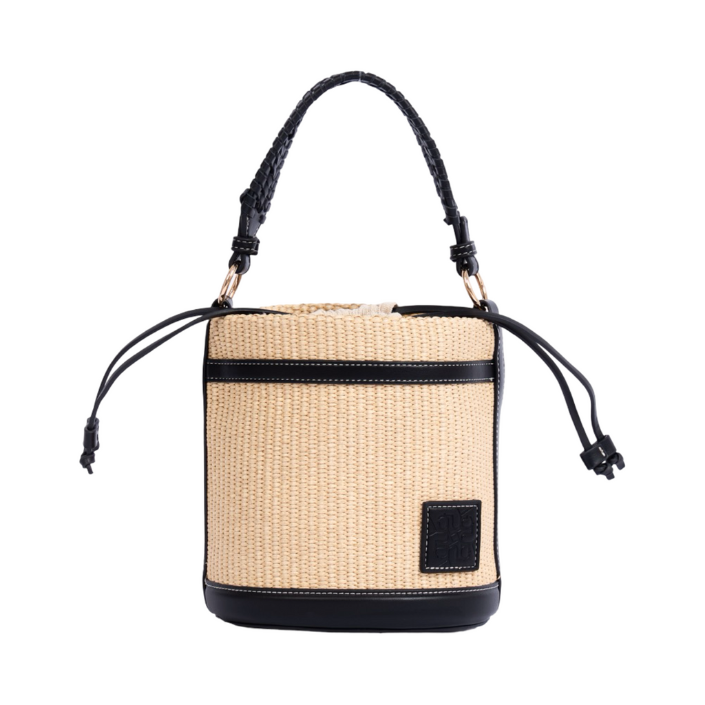 Artisan Vovage – Straw Bucket Bag – Black