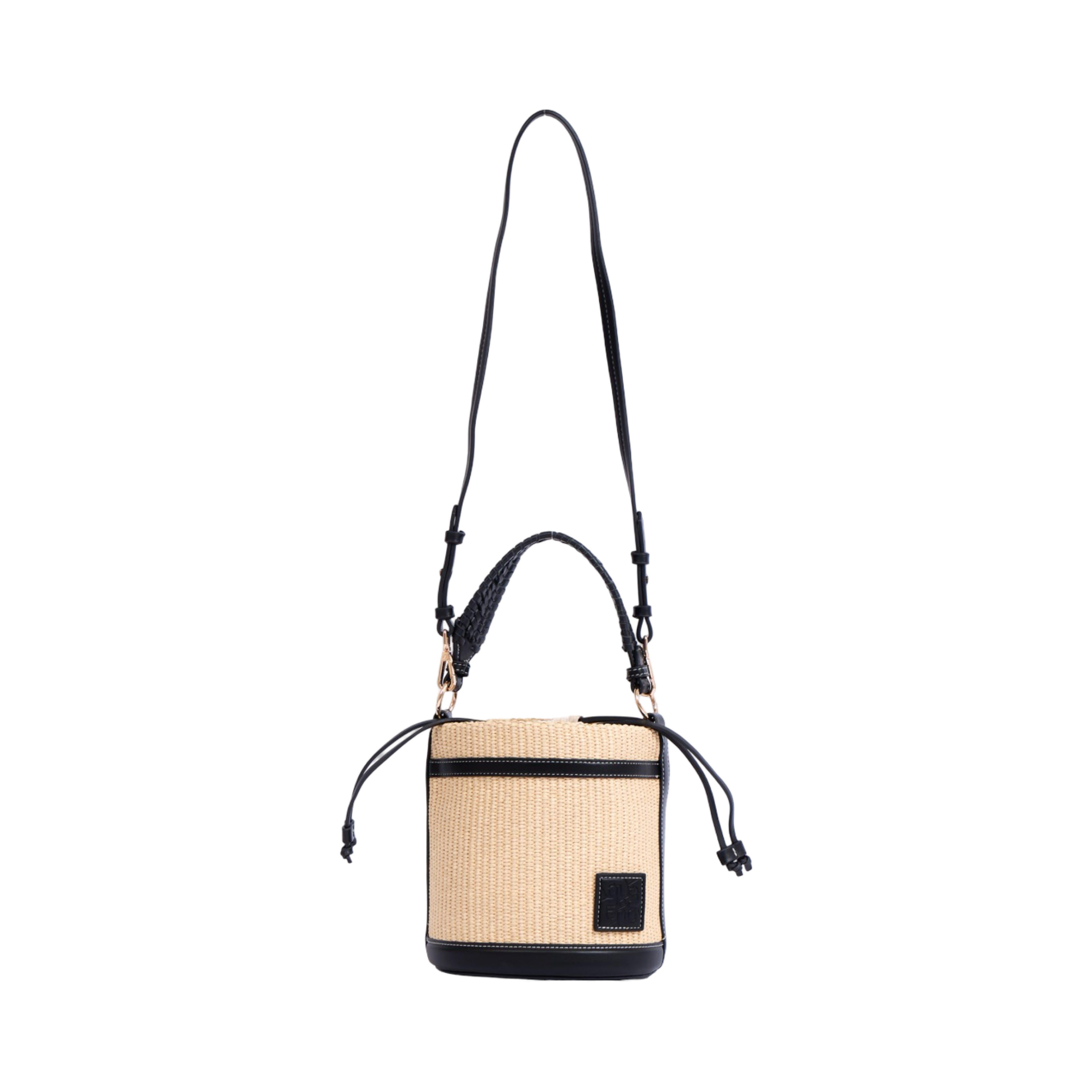 Artisan Vovage – Straw Bucket Bag – Black