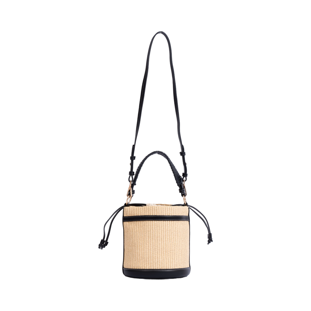 Artisan Vovage – Straw Bucket Bag – Black