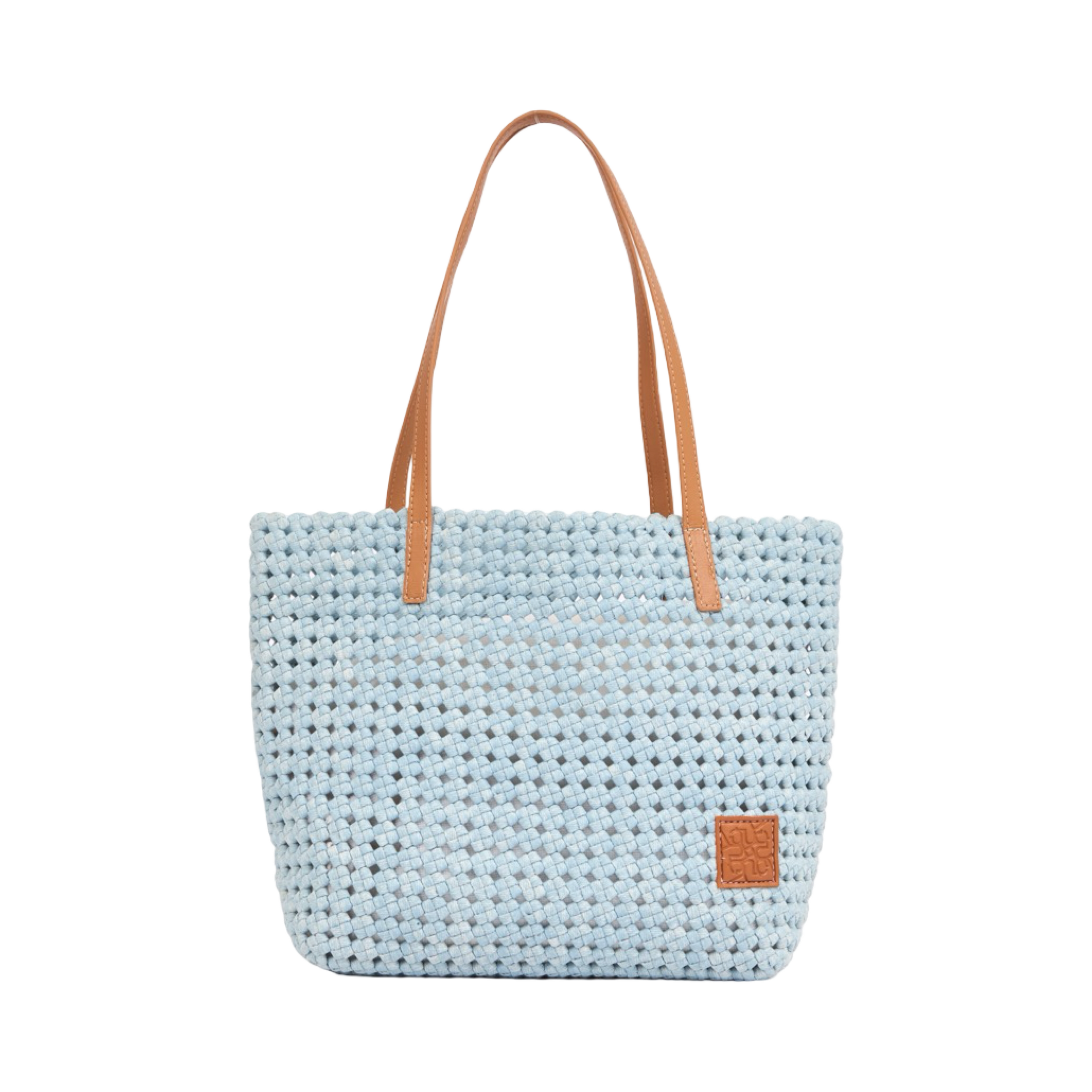 The Blue Nomad – Denim Tote Bag – Sky Blue