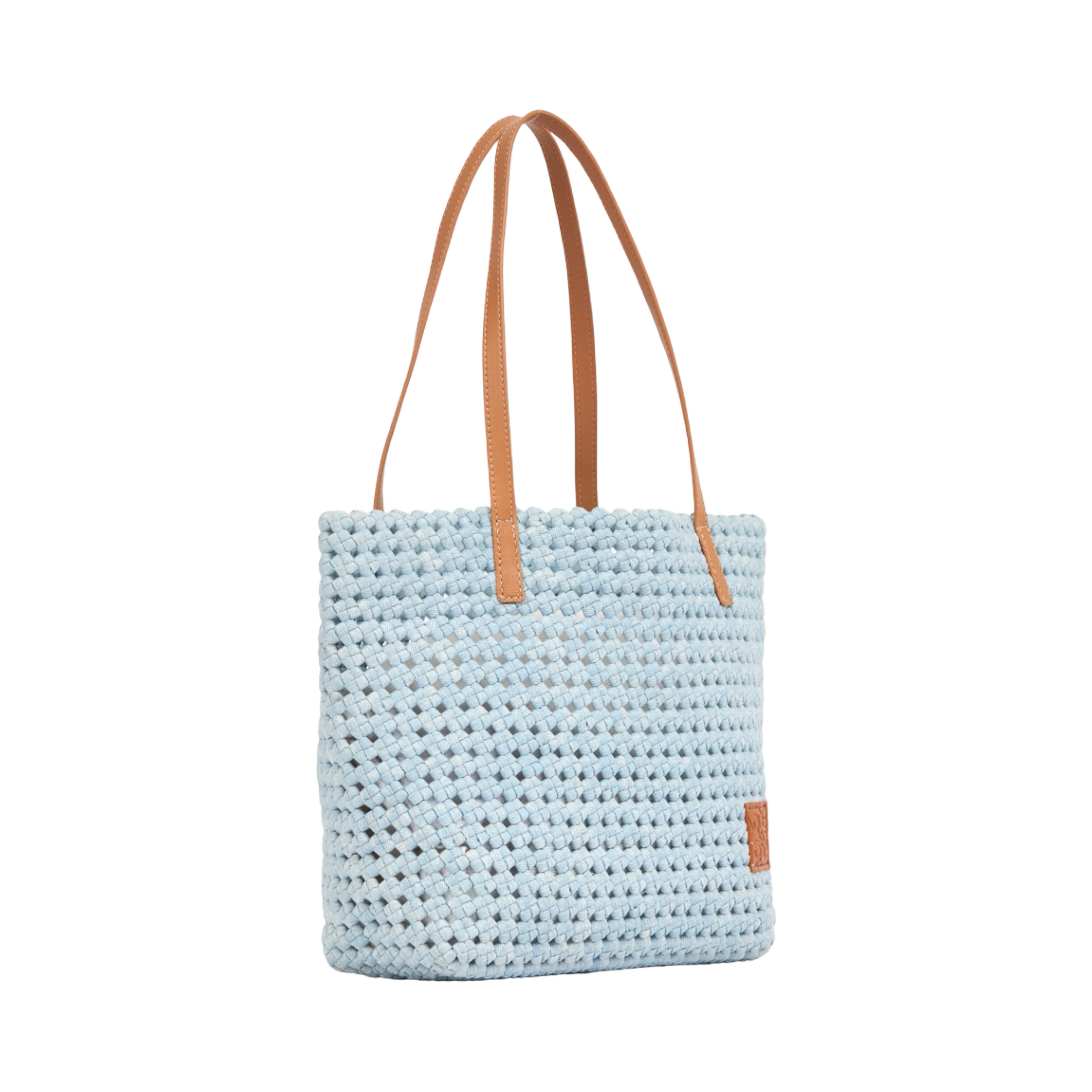 The Blue Nomad – Denim Tote Bag – Sky Blue