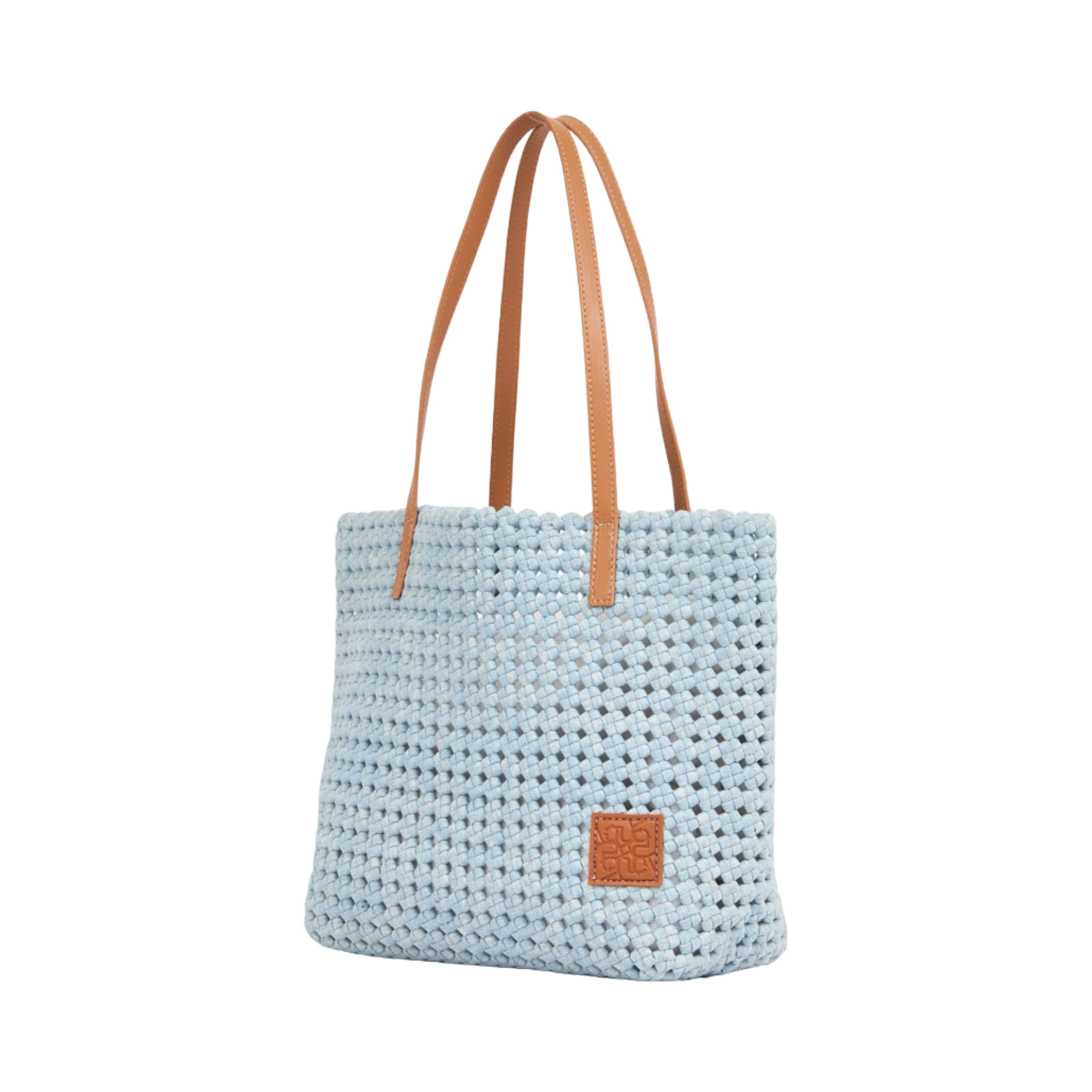 The Blue Nomad – Denim Tote Bag – Sky Blue