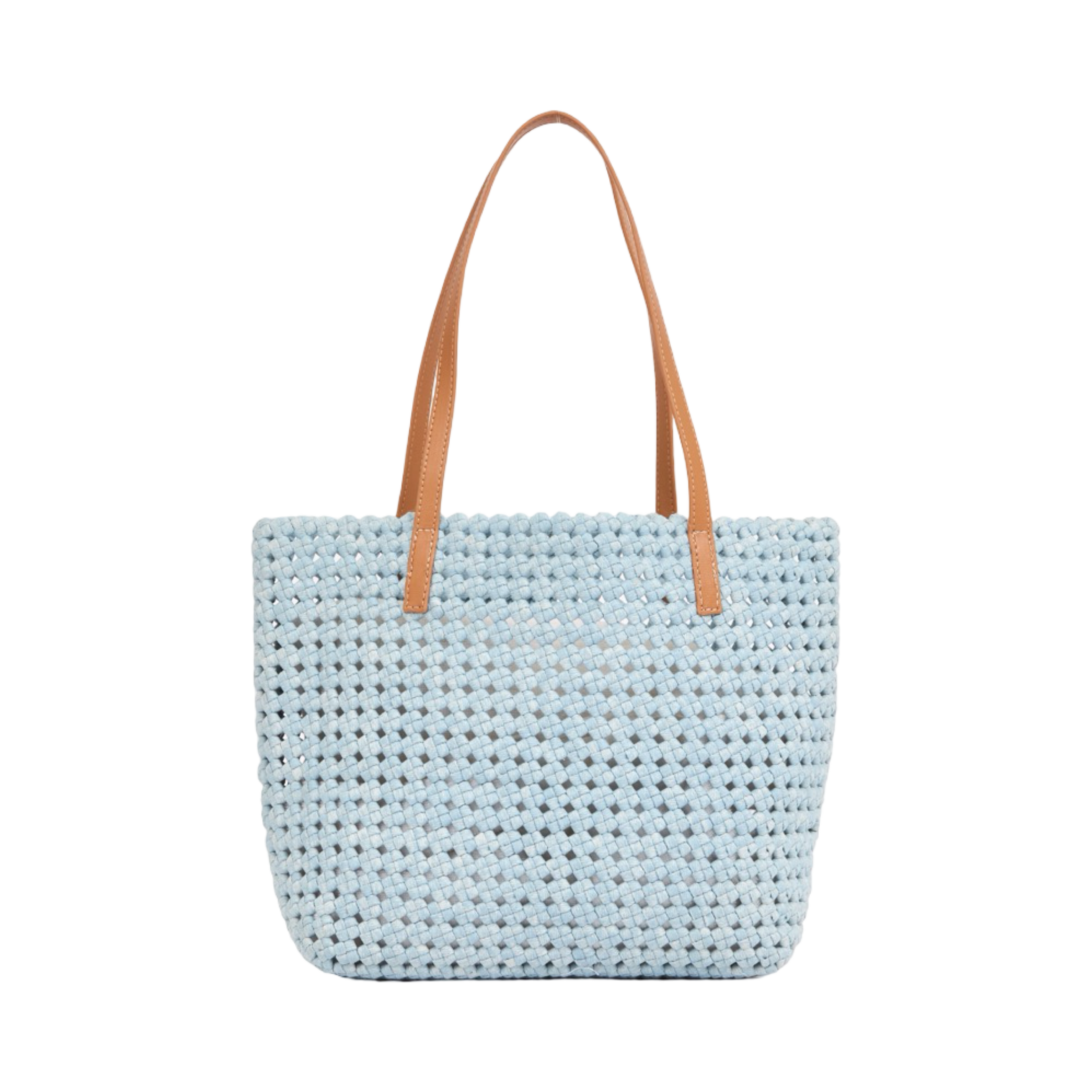The Blue Nomad – Denim Tote Bag – Sky Blue