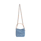 Signature Weave – Denim Crossbody Bag – Washed