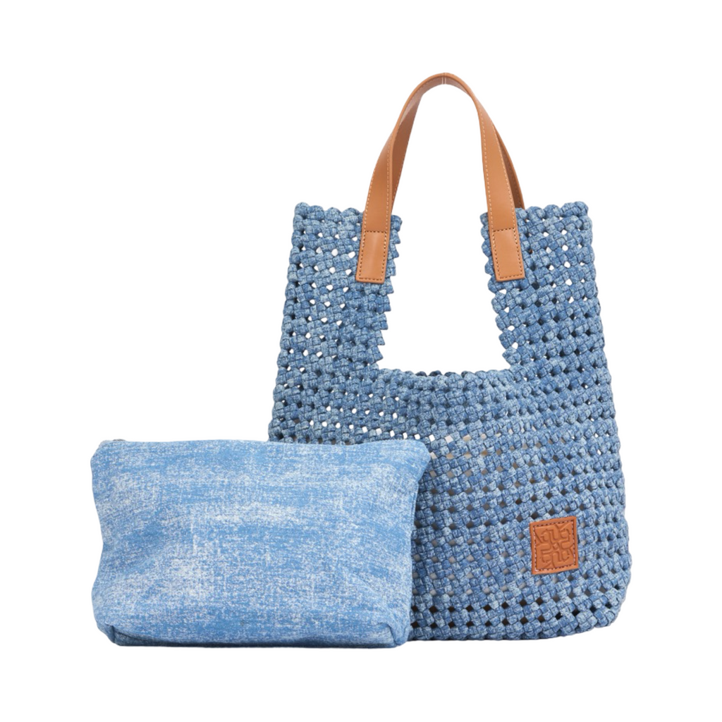 The Blue Nomad – Denim Tote Bag – Washed