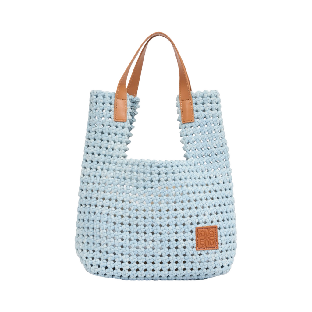 The Blue Nomad – Denim Tote Bag – Sky Blue