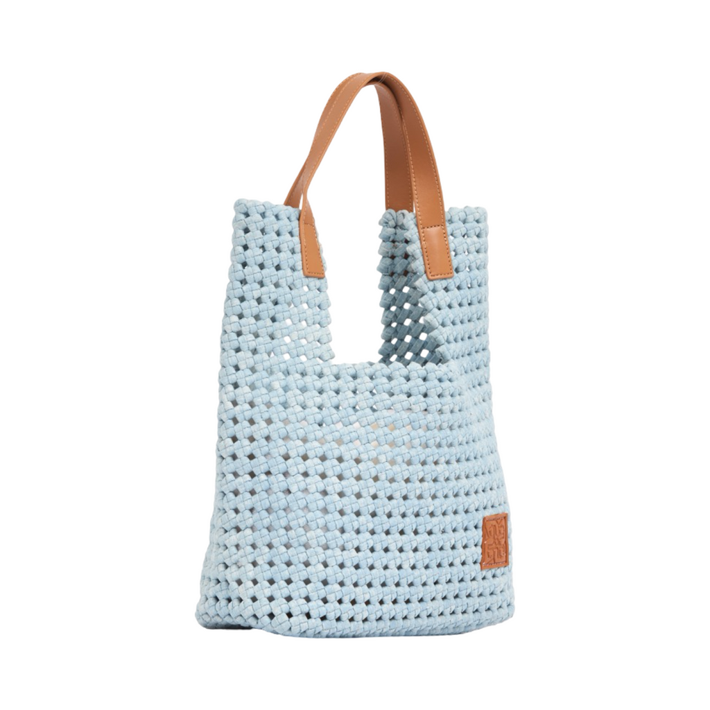 The Blue Nomad – Denim Tote Bag – Sky Blue