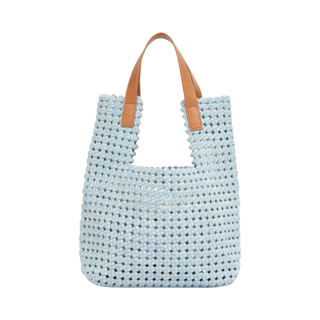 The Blue Nomad – Denim Tote Bag – Sky Blue