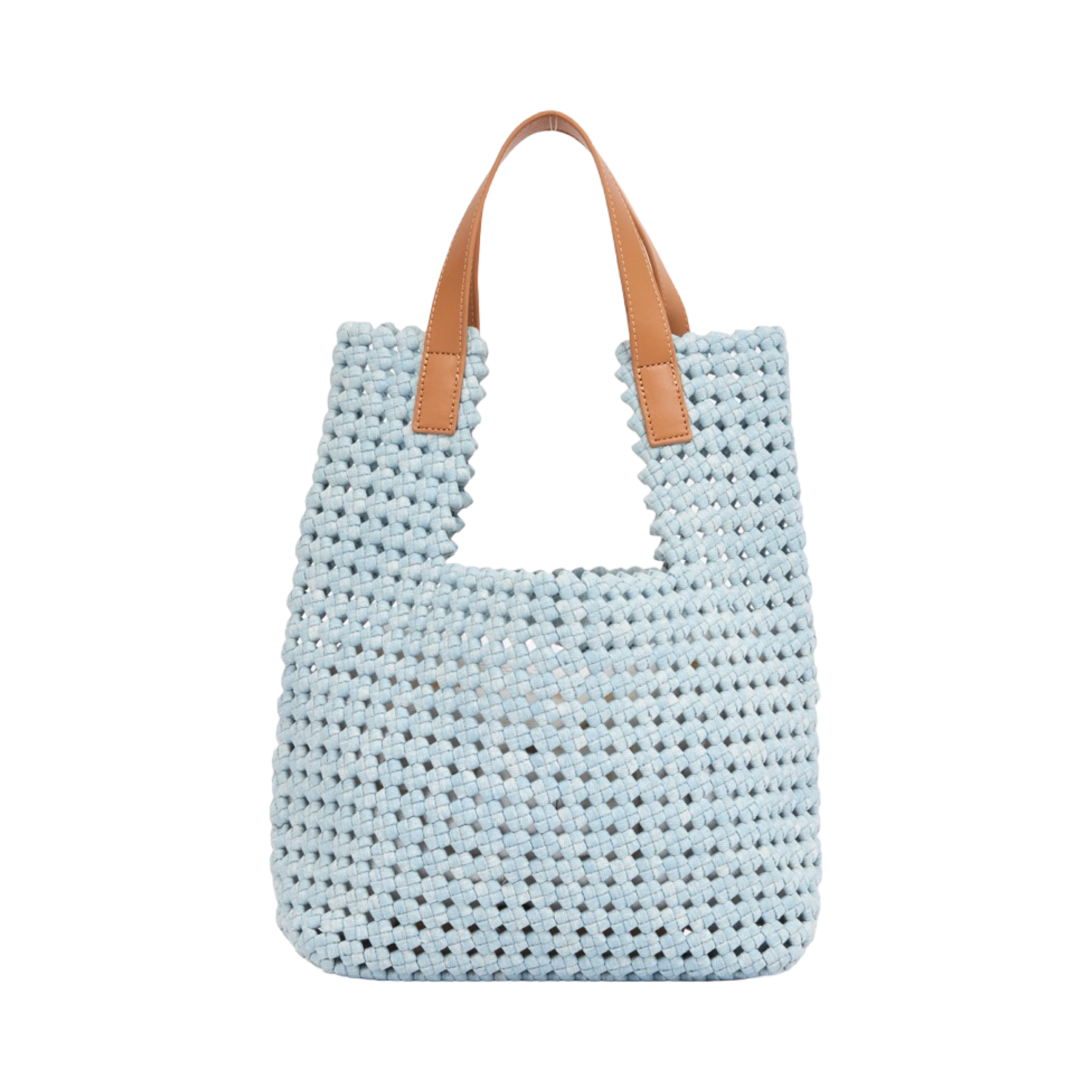 The Blue Nomad – Denim Tote Bag – Sky Blue