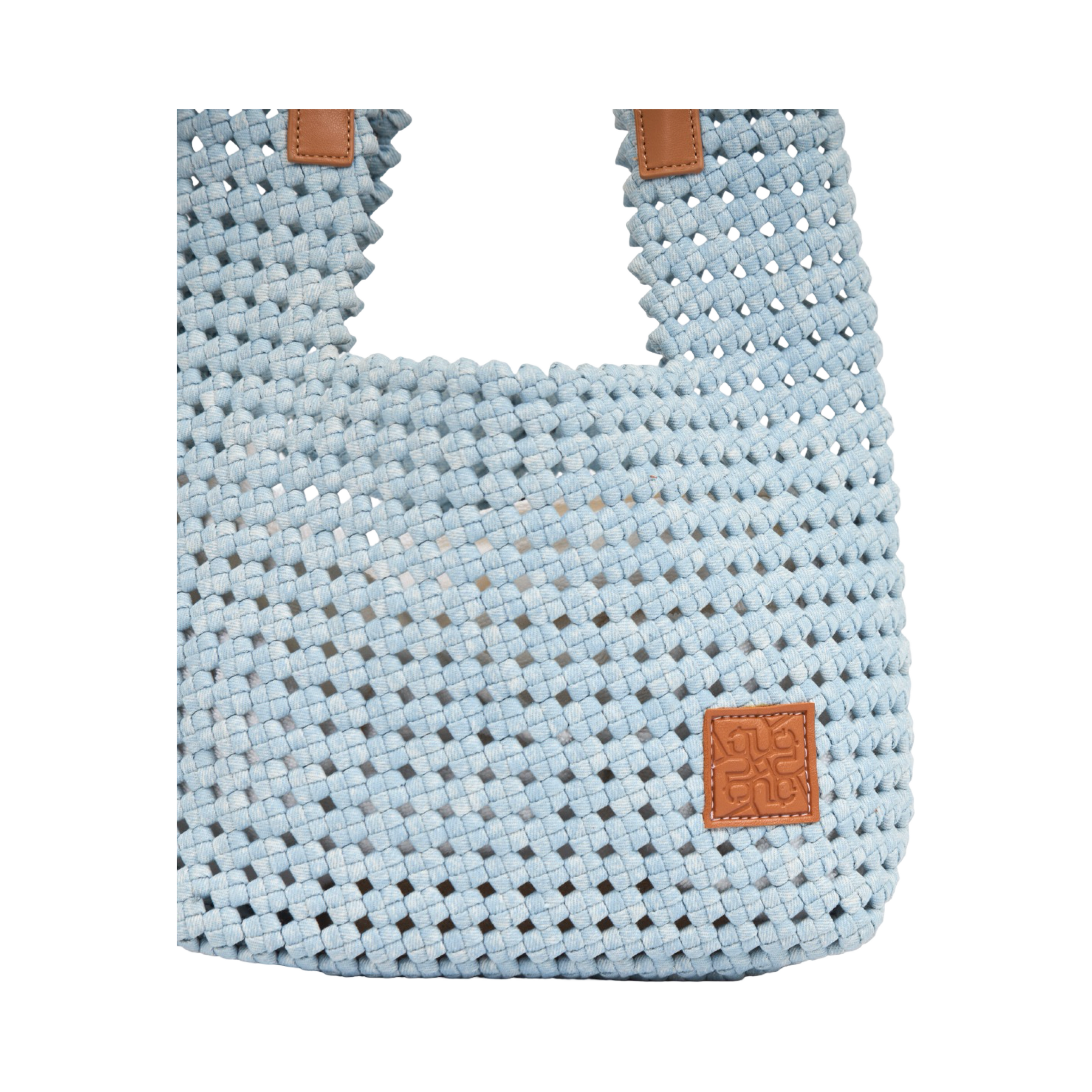 The Blue Nomad – Denim Tote Bag – Sky Blue