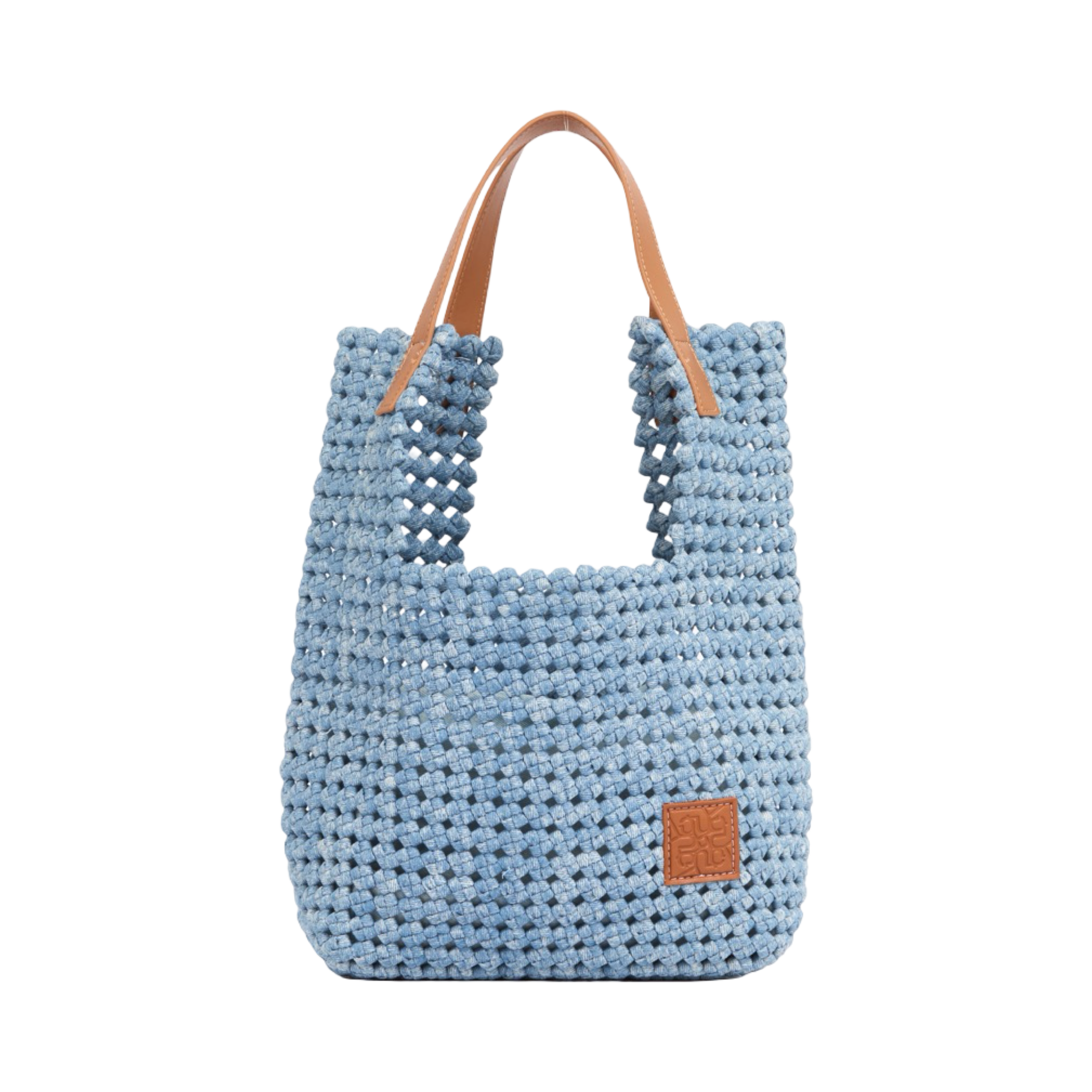 The Blue Nomad – Denim Tote Bag – Powder Blue