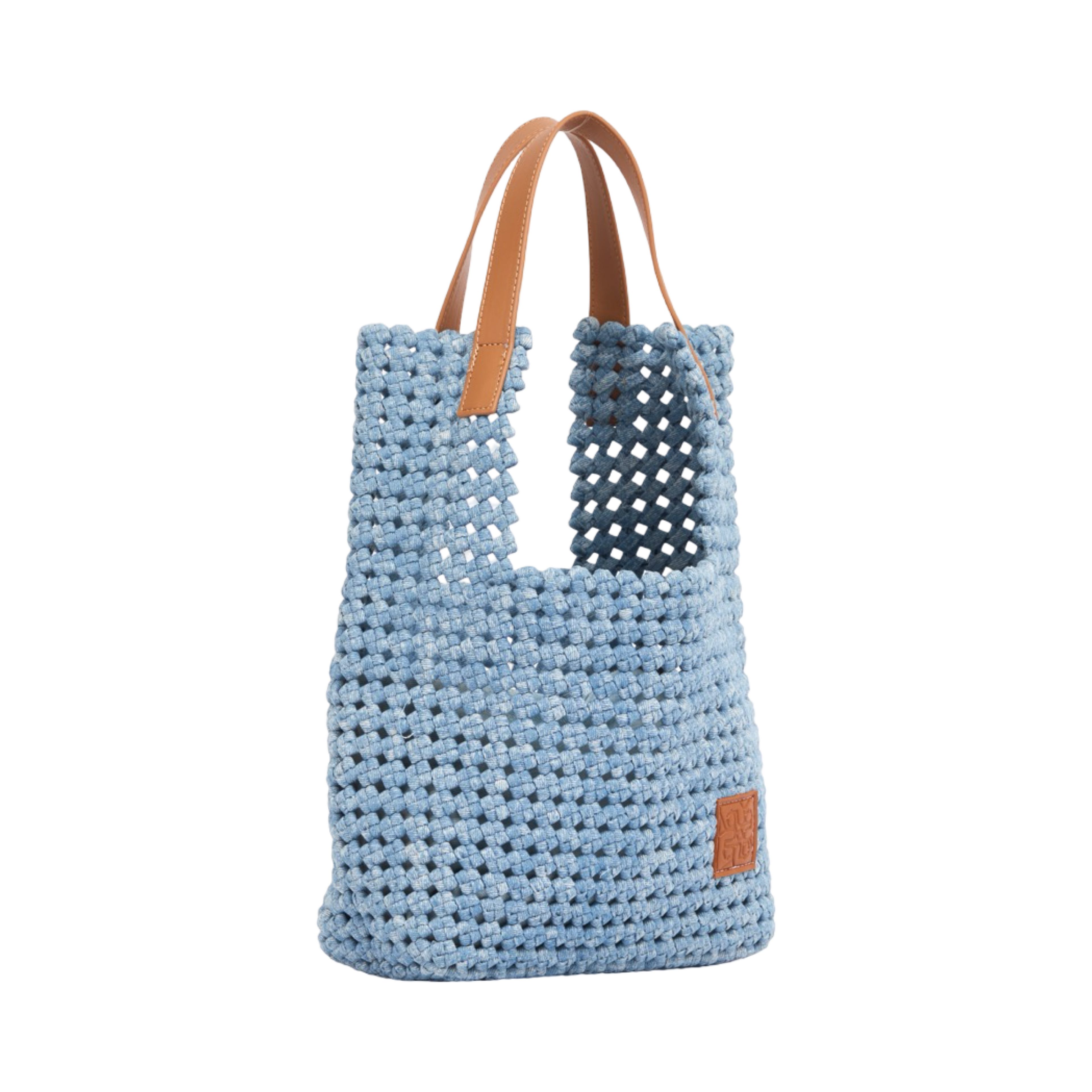 The Blue Nomad – Denim Tote Bag – Powder Blue