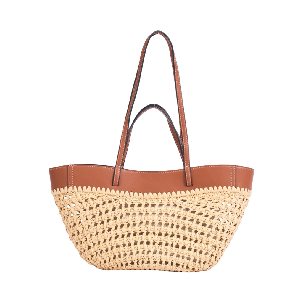 Artisan Vovage – Straw Shoulder Bag – Brown