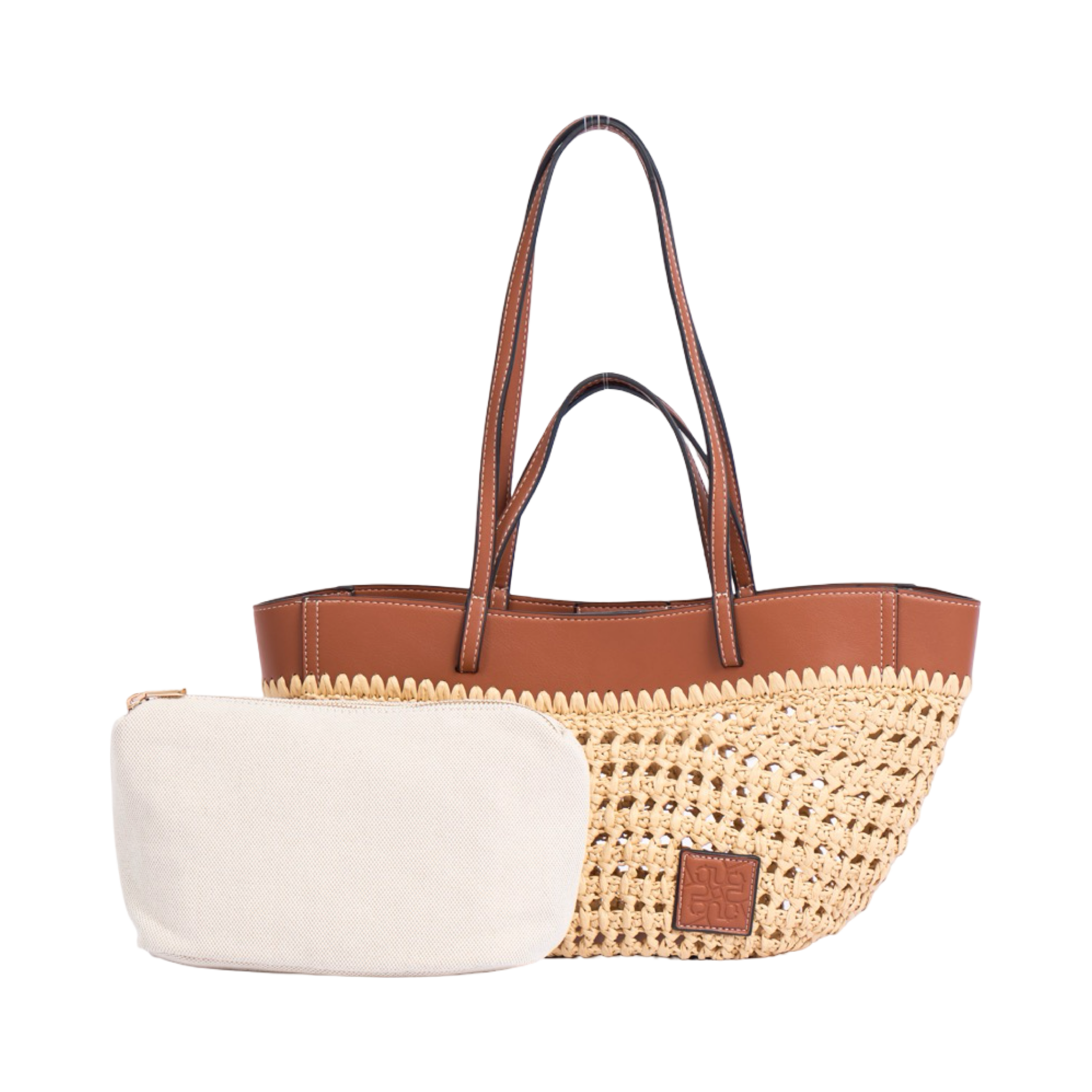 Artisan Vovage – Straw Shoulder Bag – Brown