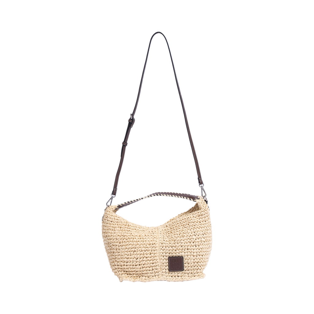 Artisan Vovage – Straw Crescent Bag M – Beige