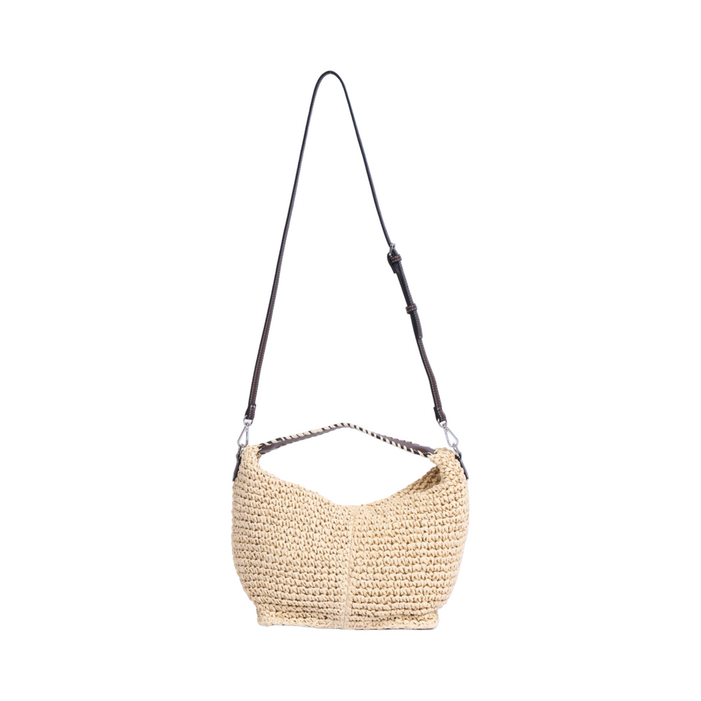 Artisan Vovage – Straw Crescent Bag M – Beige