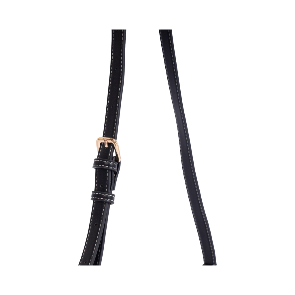 Artisan Vovage – Straw Half Moon Shoulder – Black