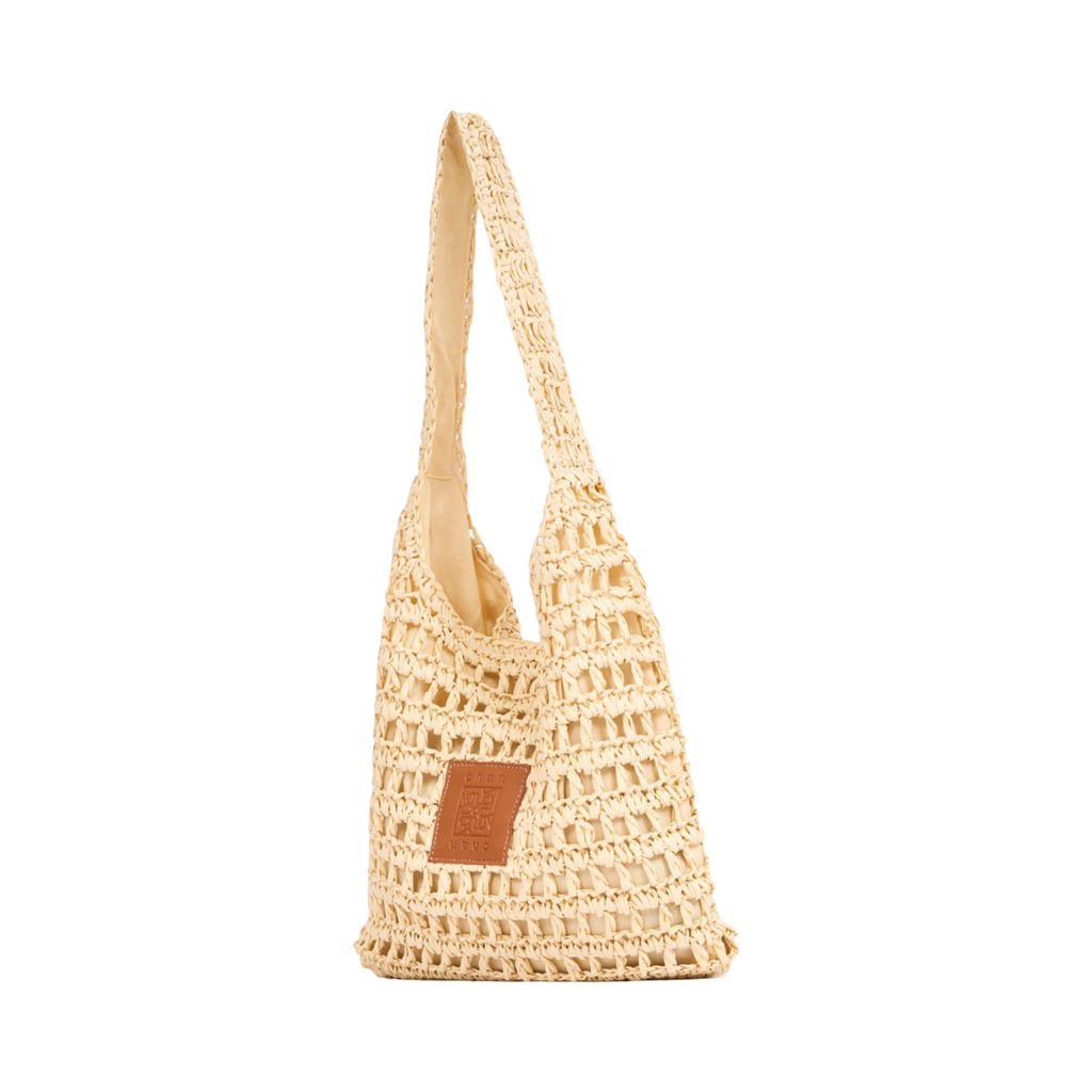 Everyday Earth – Straw Tote Bag – Beige