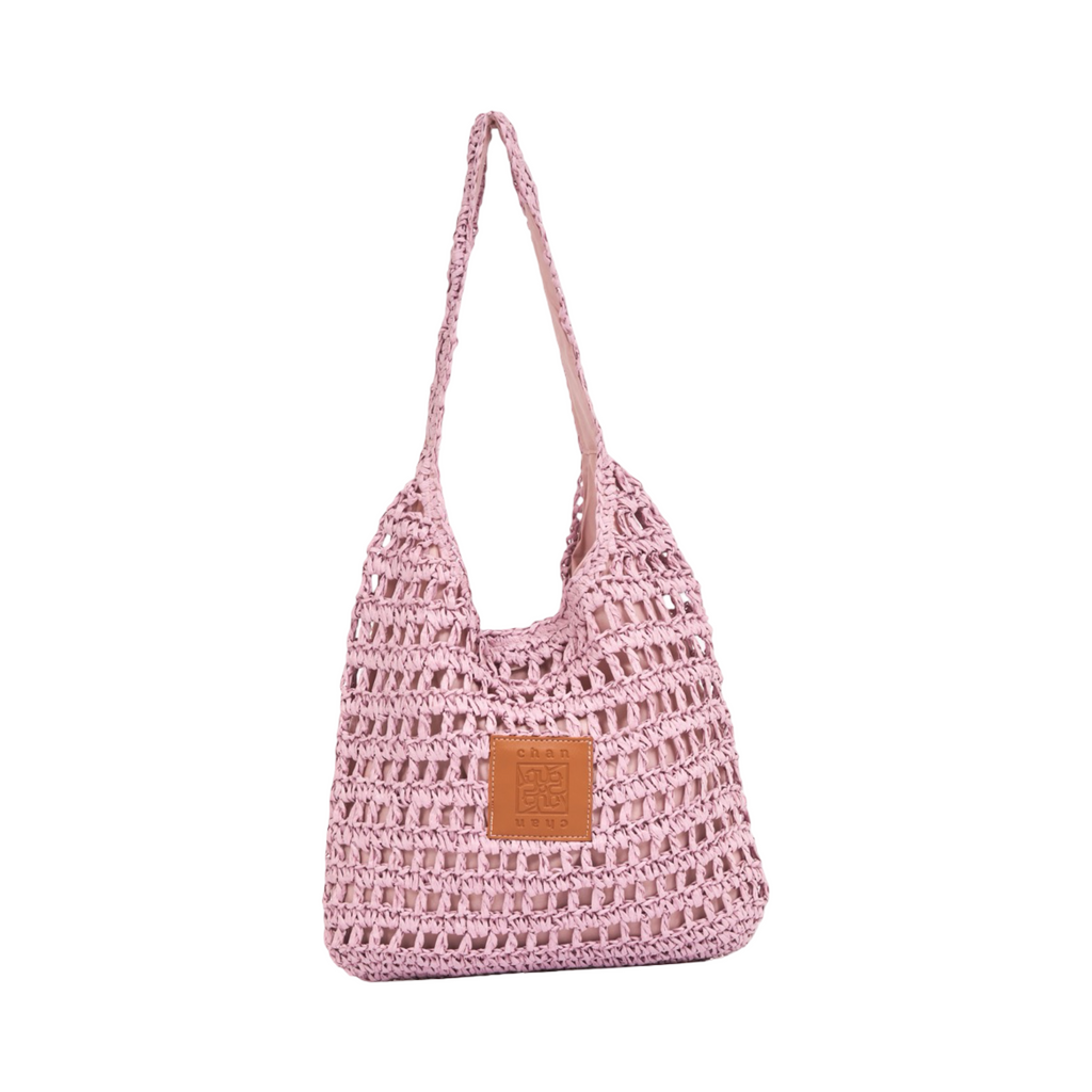 Everyday Earth – Straw Tote Bag – Pink