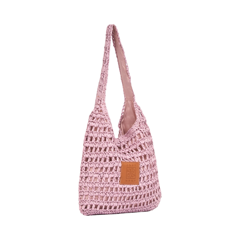 Everyday Earth – Straw Tote Bag – Pink
