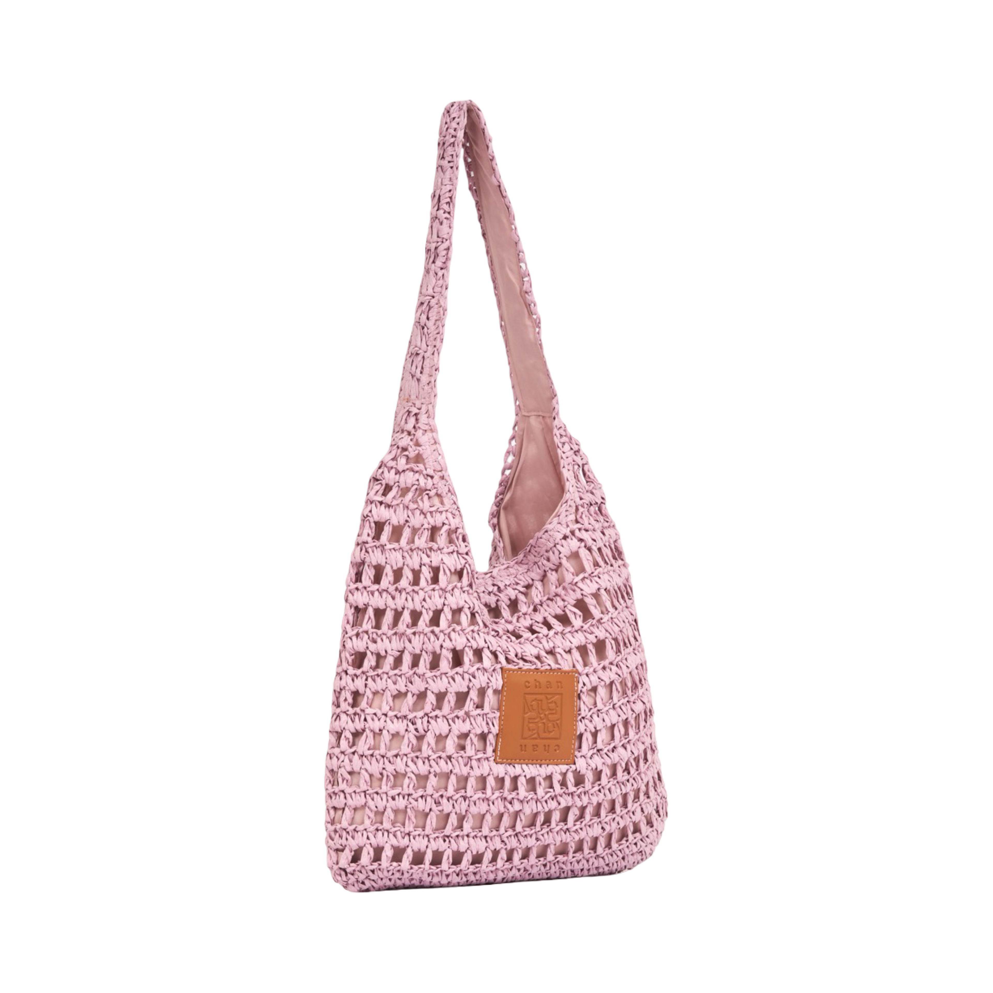 Everyday Earth – Straw Tote Bag – Pink