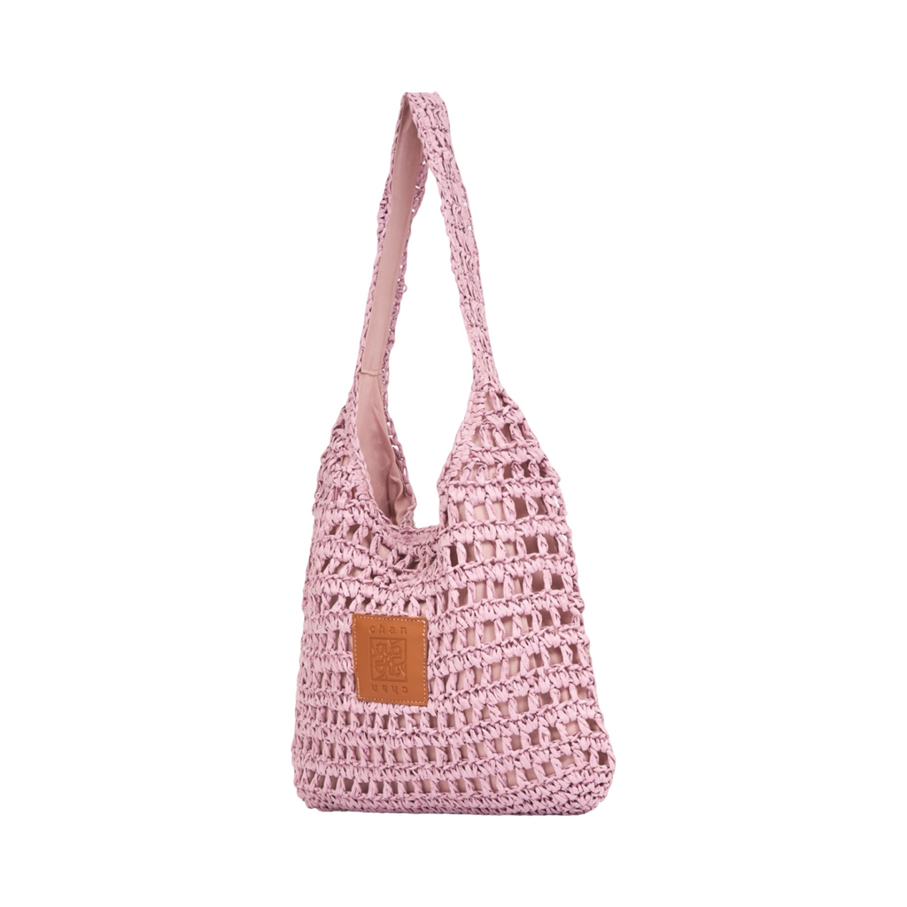 Everyday Earth – Straw Tote Bag – Pink