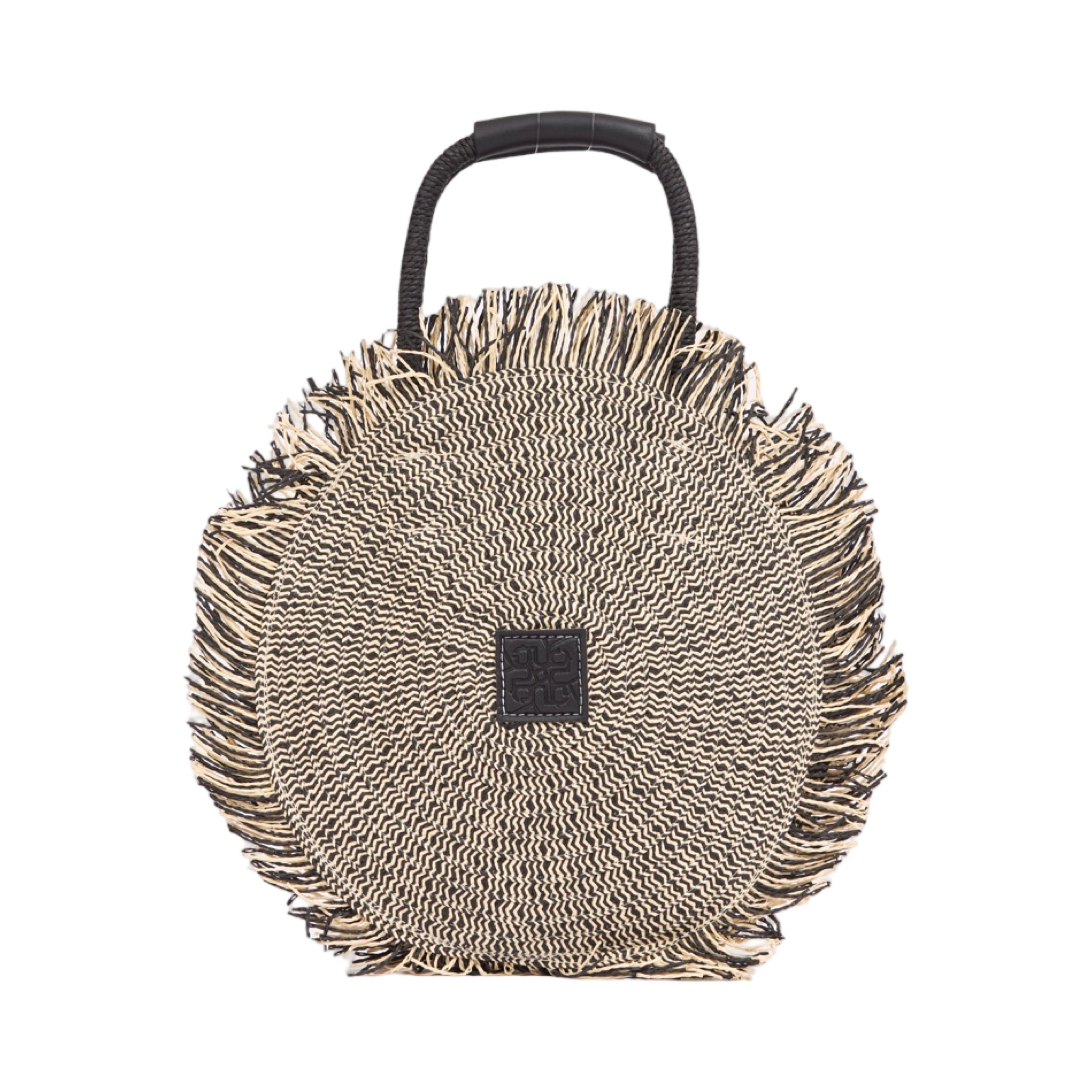 Everyday Earth – Boho Round Crossbody Bag – Black