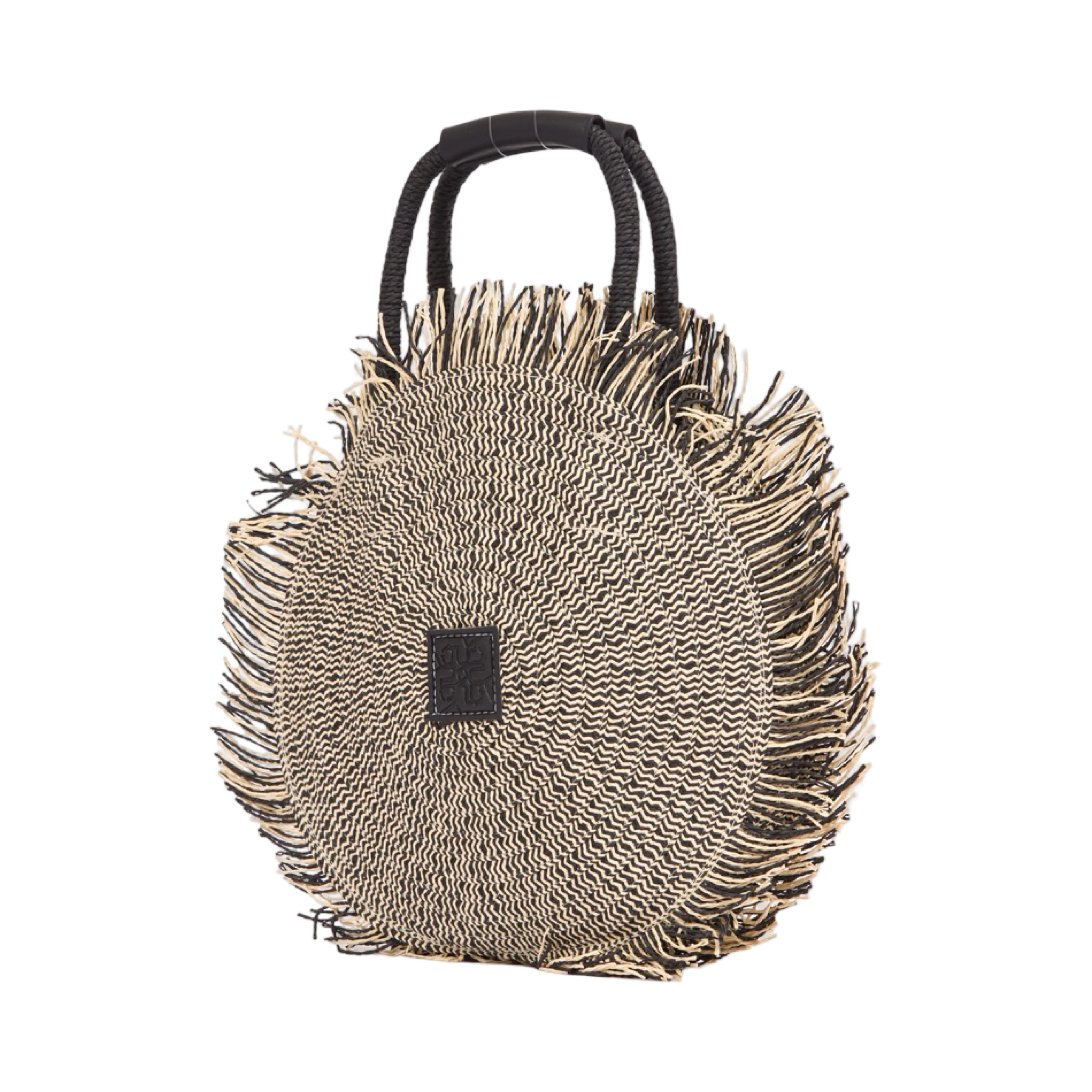 Everyday Earth – Boho Round Crossbody Bag – Black