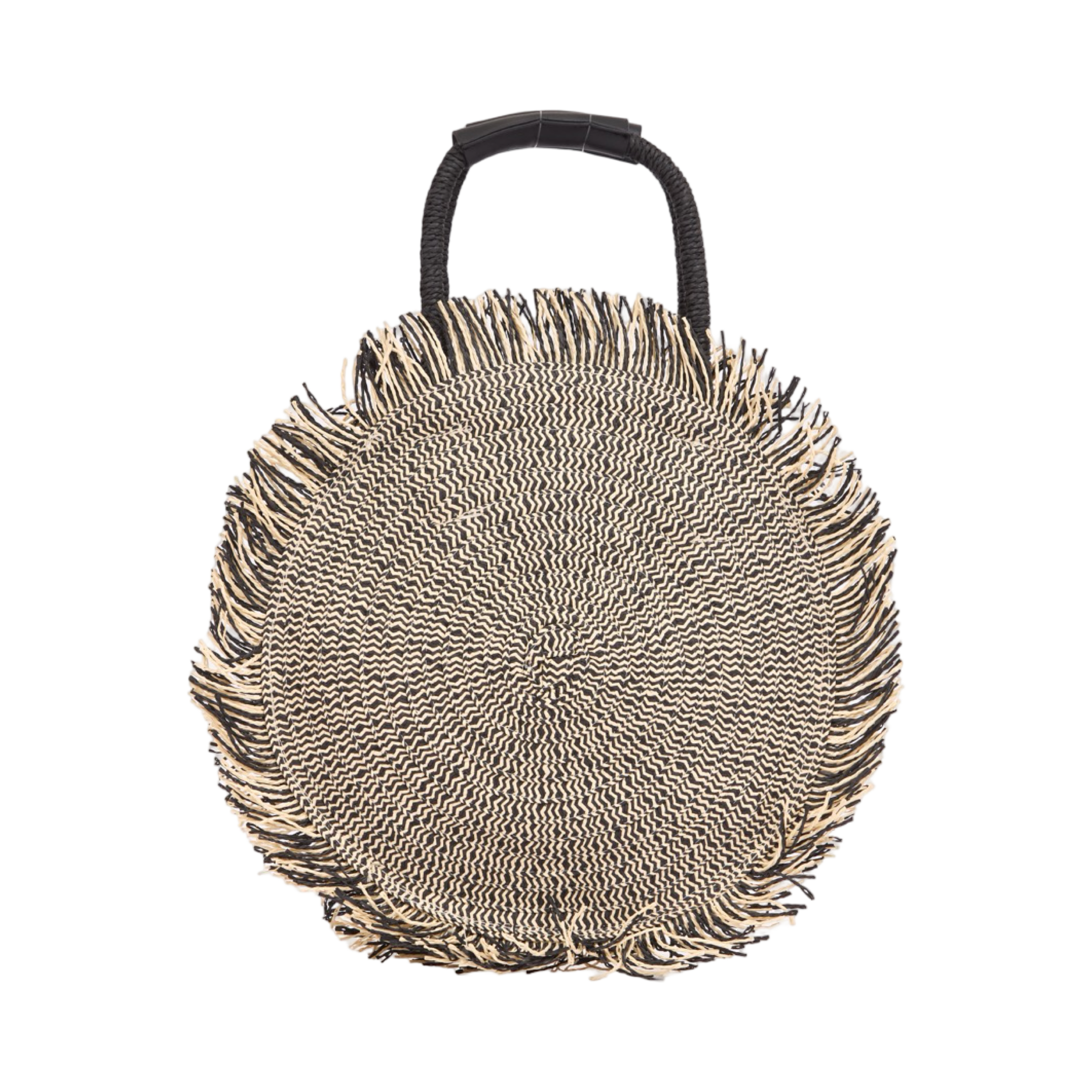 Everyday Earth – Boho Round Crossbody Bag – Black