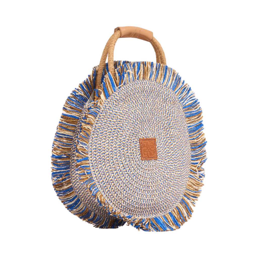 Everyday Earth – Boho Round Crossbody Bag – Blue