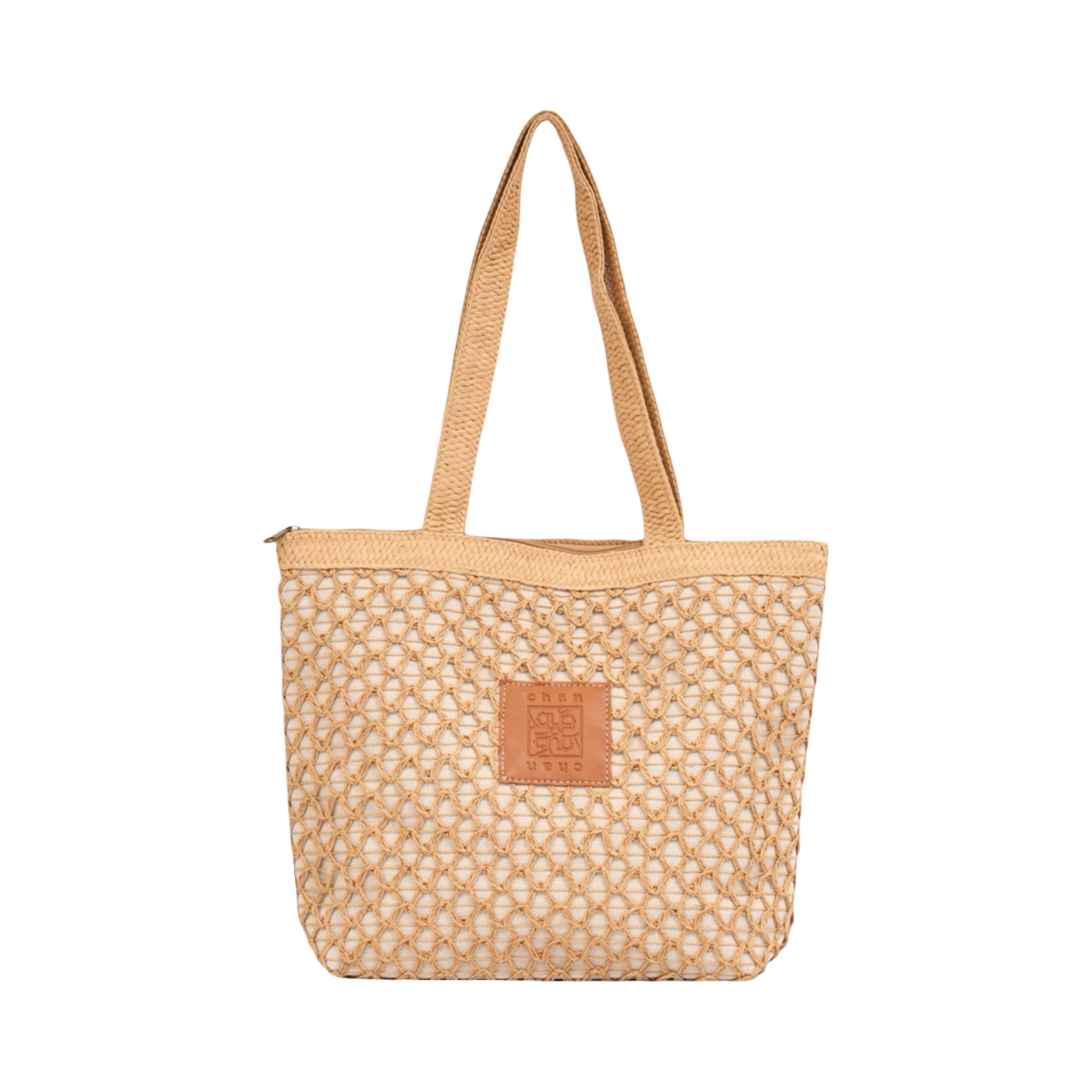 Everyday Earth – Straw Tote Bag – Brown