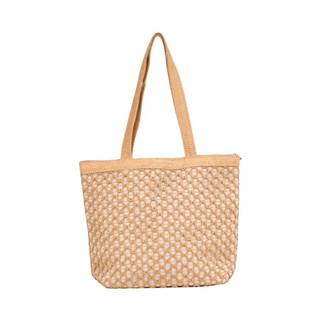 Everyday Earth – Straw Tote Bag – Brown
