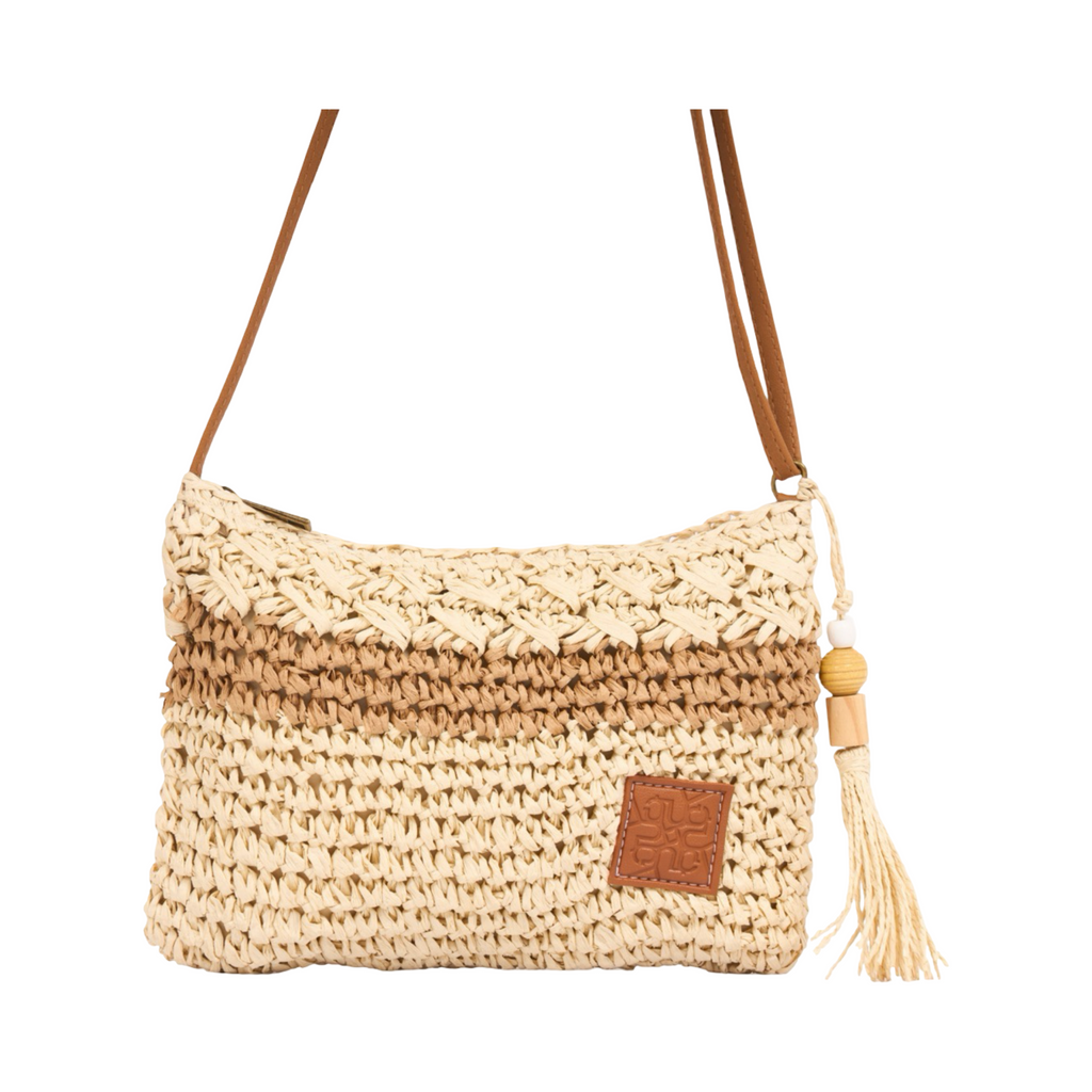 Everyday Earth – Straw Crossbody Bag – Beige