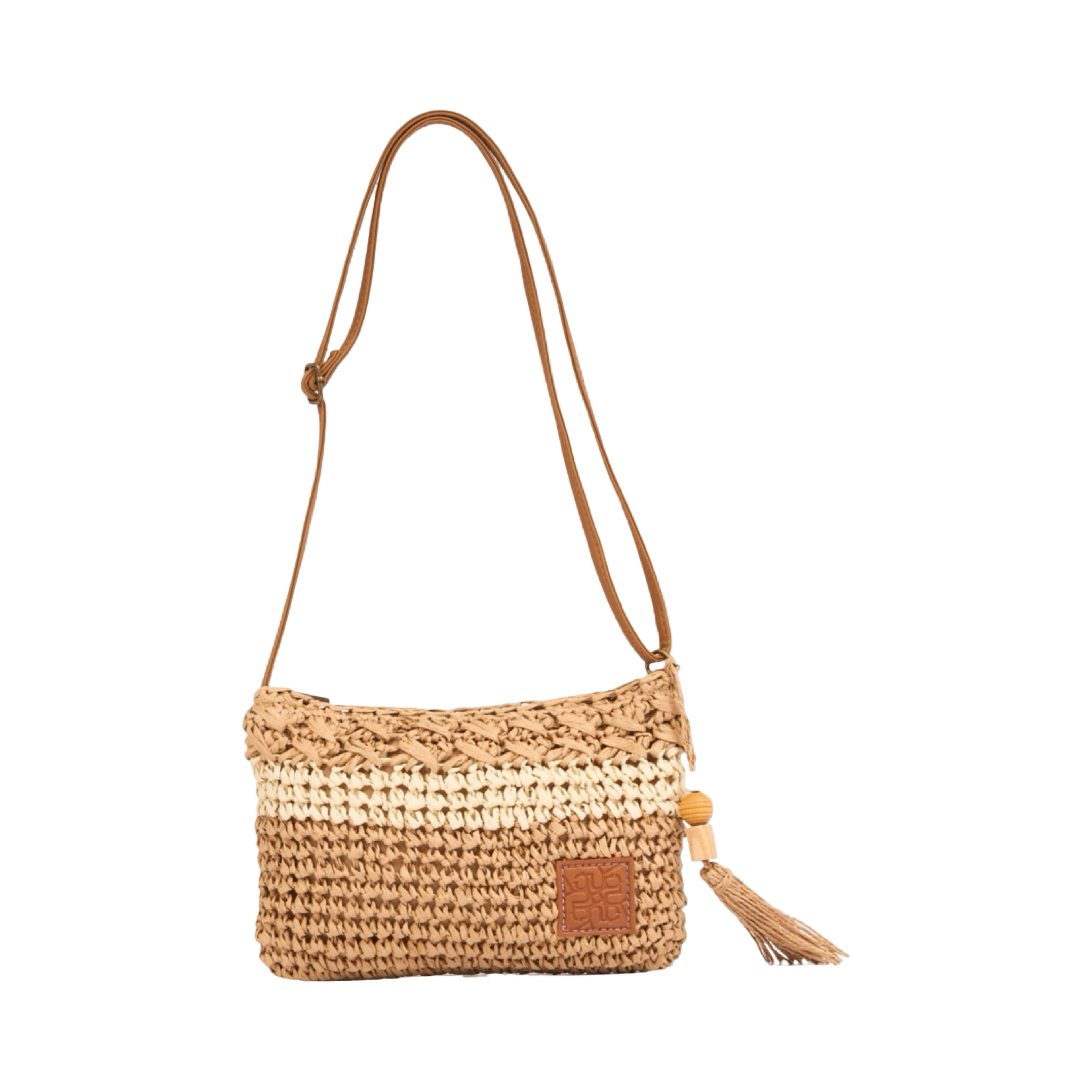 Everyday Earth – Straw Crossbody Bag – Brown
