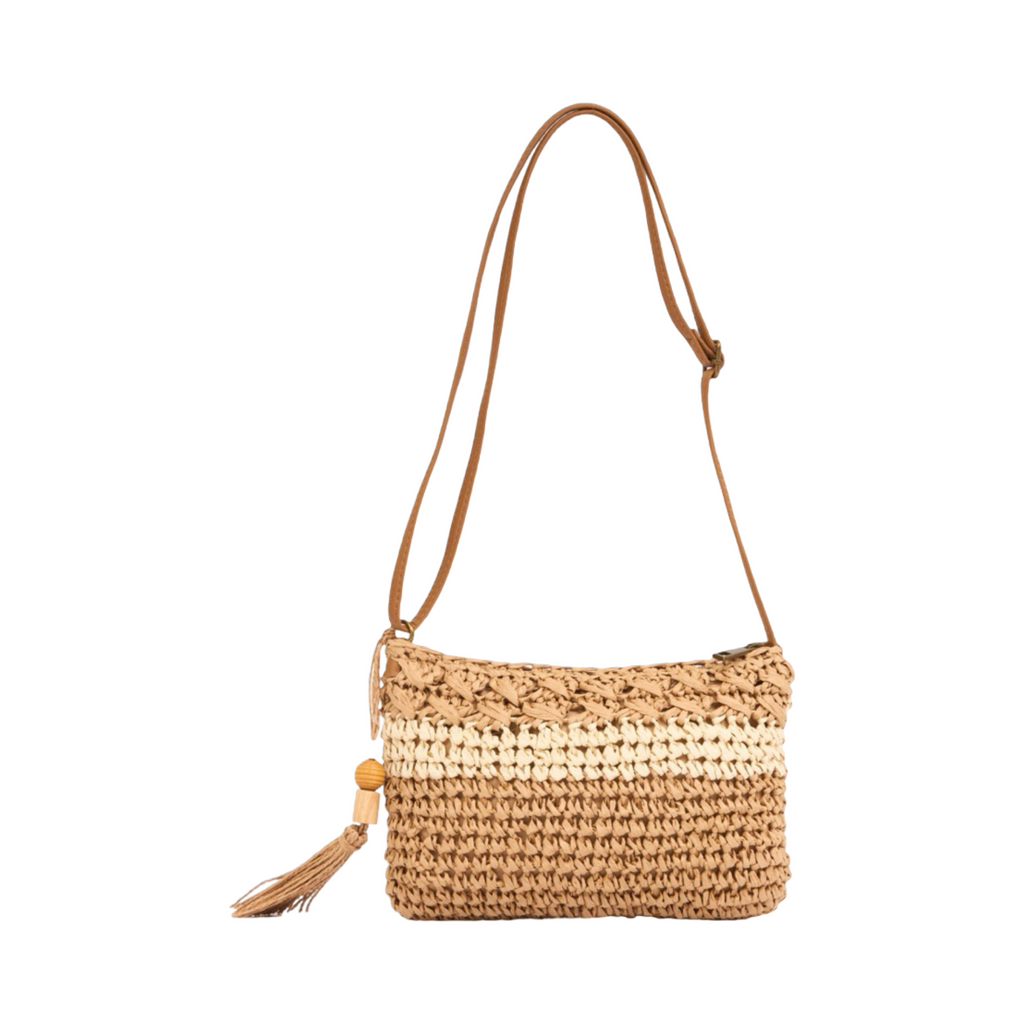 Everyday Earth – Straw Crossbody Bag – Brown