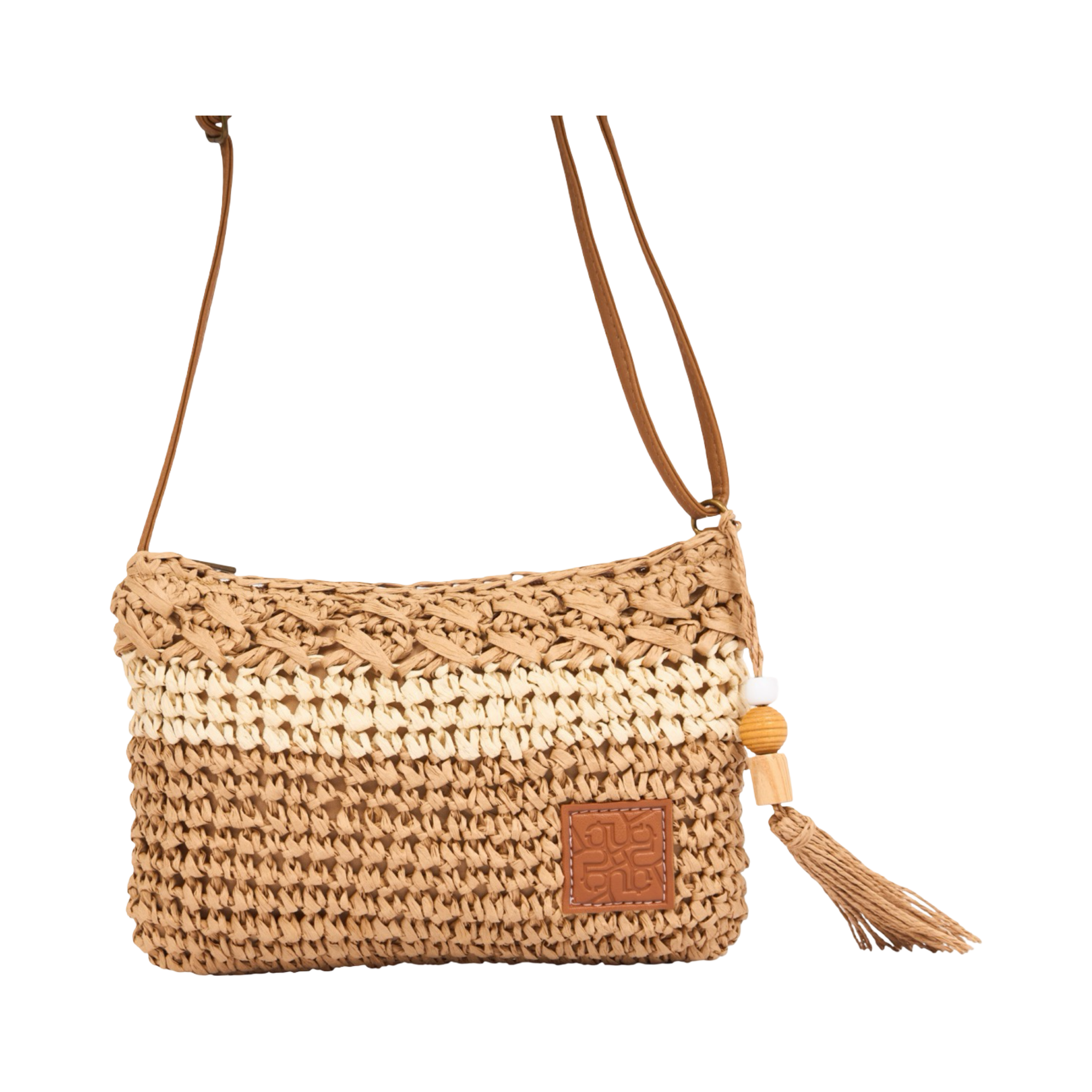 Everyday Earth – Straw Crossbody Bag – Brown
