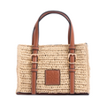 Artisan Vovage – Straw Mini Satchel Bag – Brown