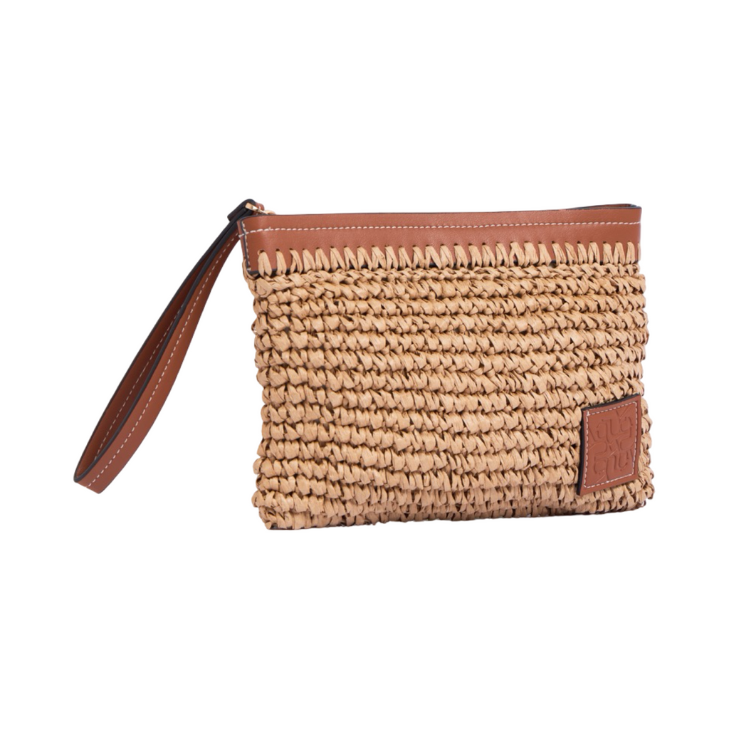 Artisan Vovage – Straw Pouch – Brown