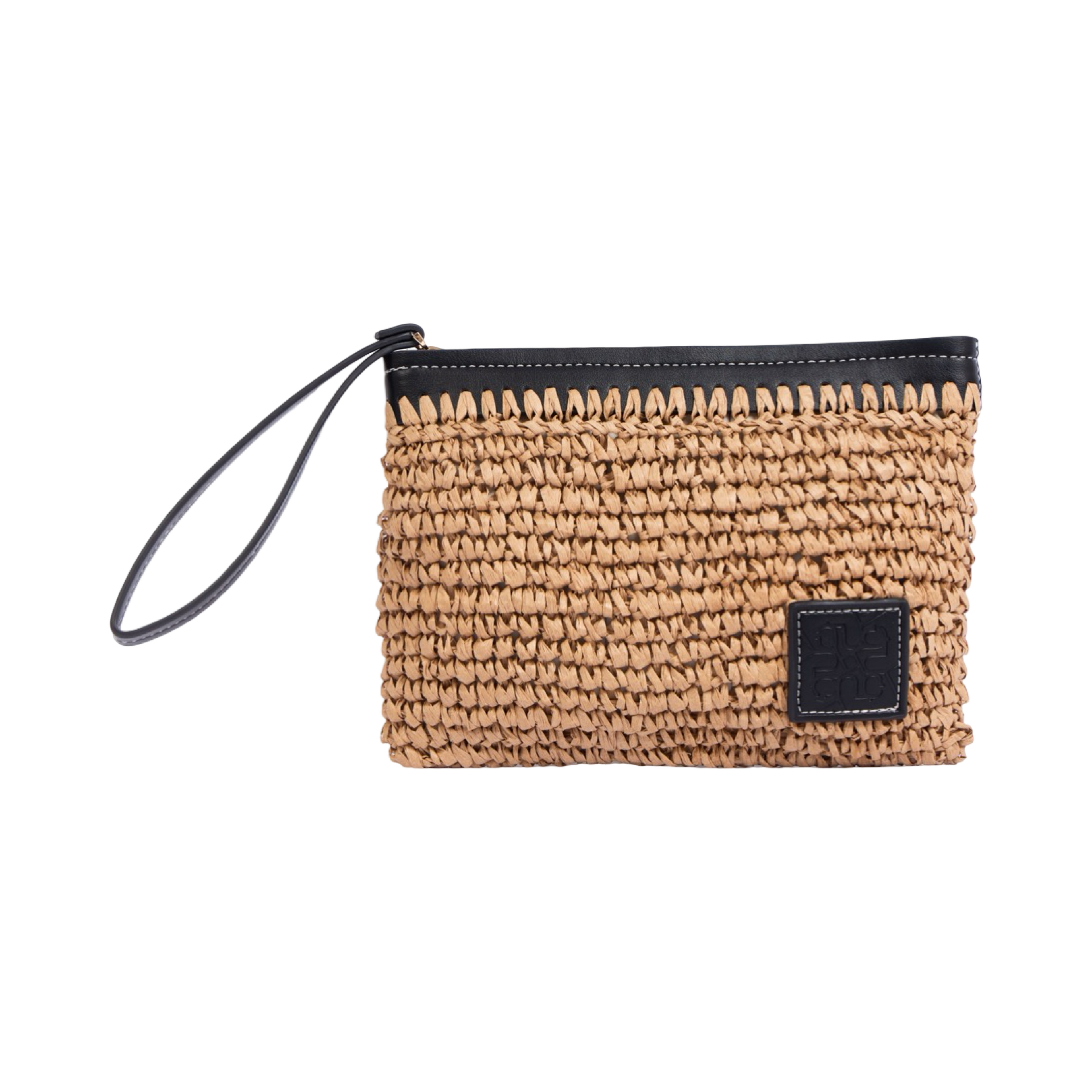 Artisan Vovage – Straw Pouch – Black