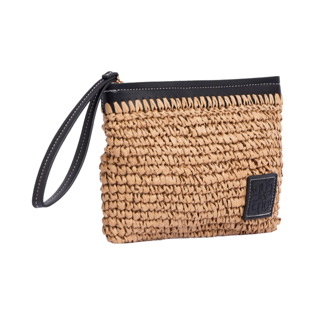 Artisan Vovage – Straw Pouch – Black