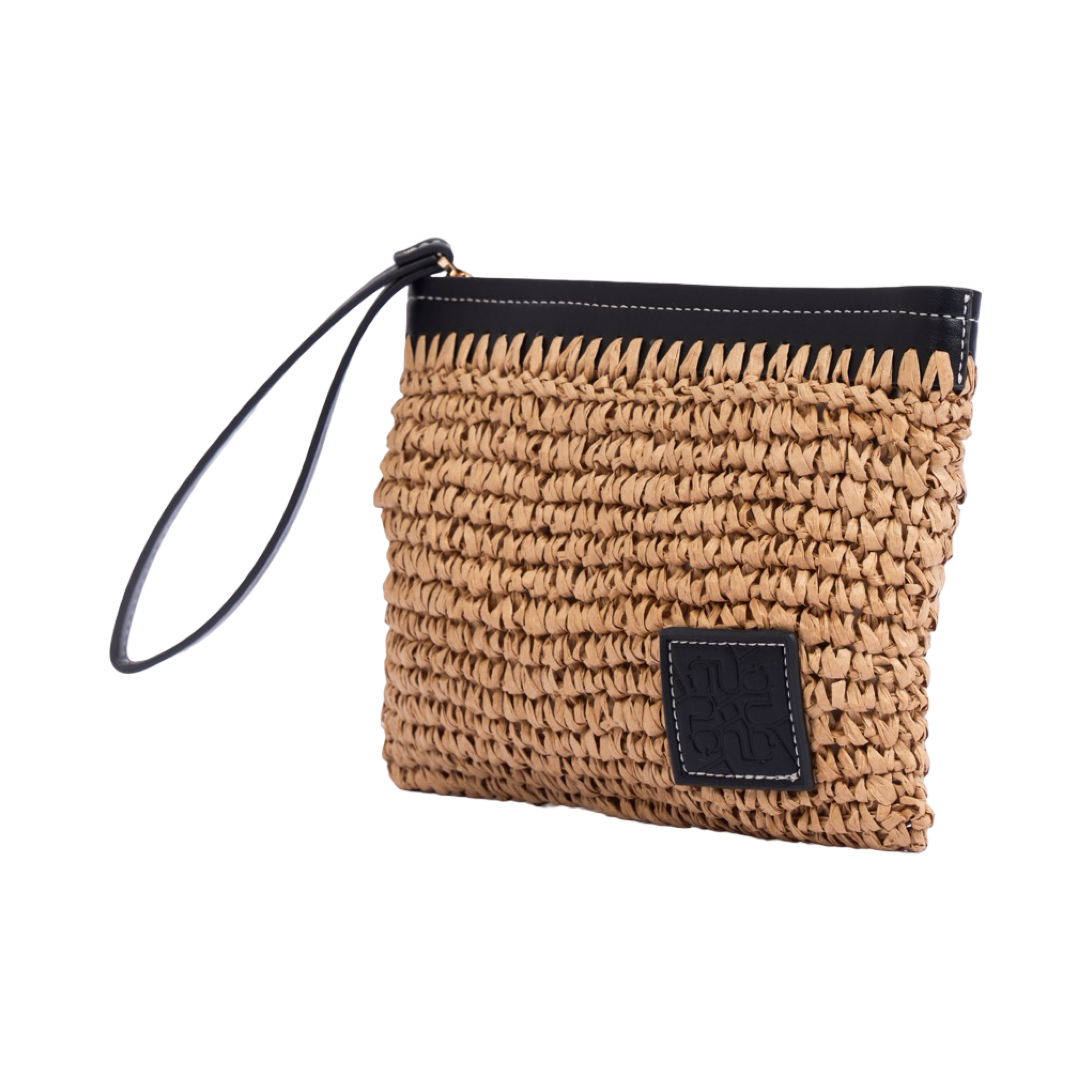Artisan Vovage – Straw Pouch – Black
