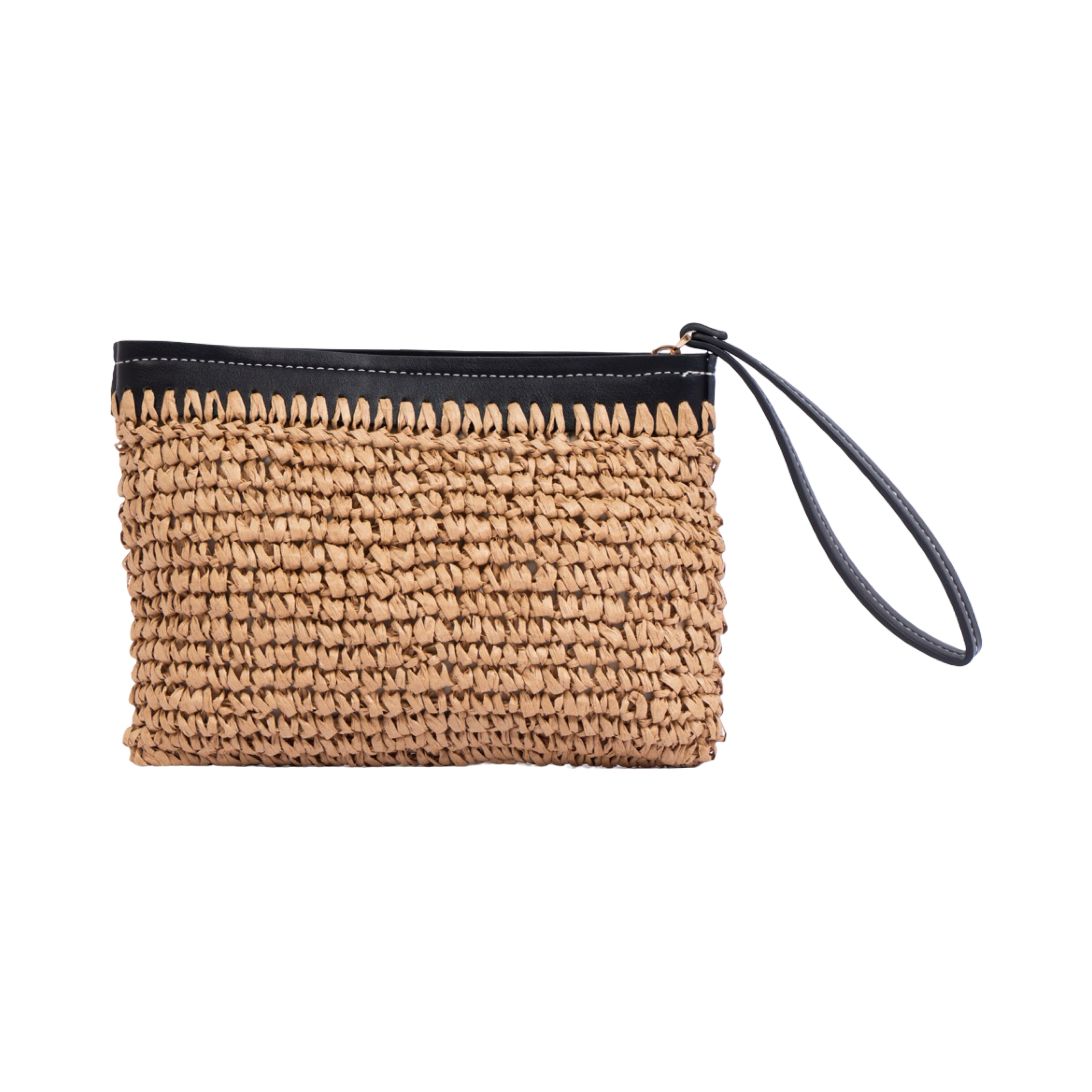 Artisan Vovage – Straw Pouch – Black