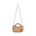 Midnight Weave – Woven Crossbody Bag S – Sand Denim