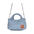 Signature Weave – Crossbody Bag S – Blue Mist