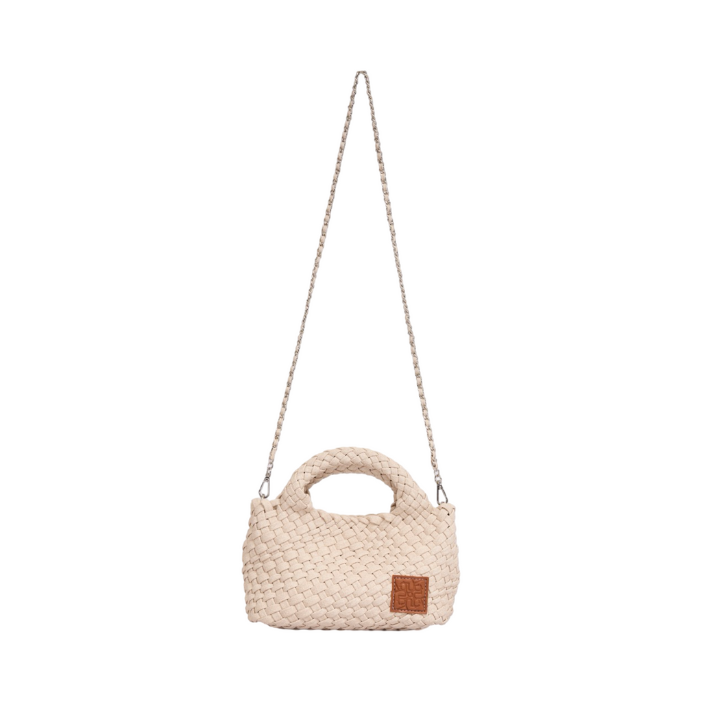 Woven Crossbody Bag S – Ivory Denim