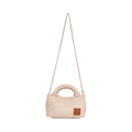 Midnight Weave – Woven Crossbody Bag S – Ivory Denim