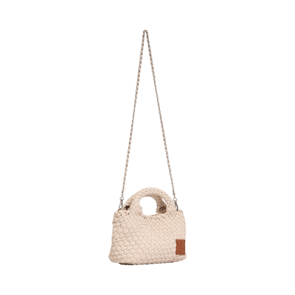Woven Crossbody Bag S – Ivory Denim
